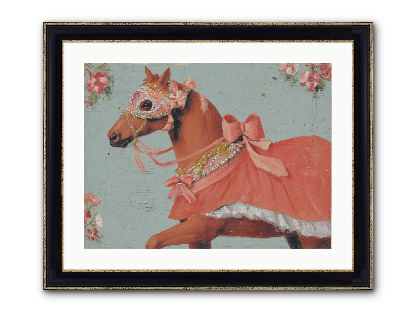 The Radiant Affair Framed Print - Black & Gold 24x18