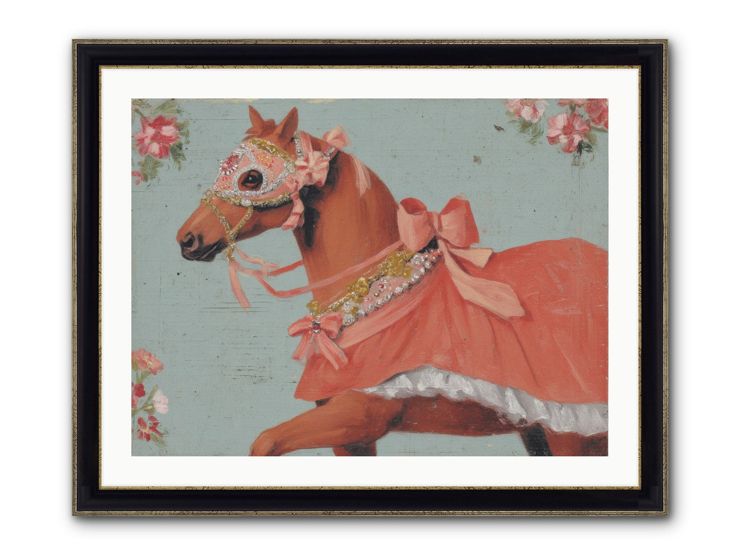 The Radiant Affair Framed Print - Black & Gold 32x24