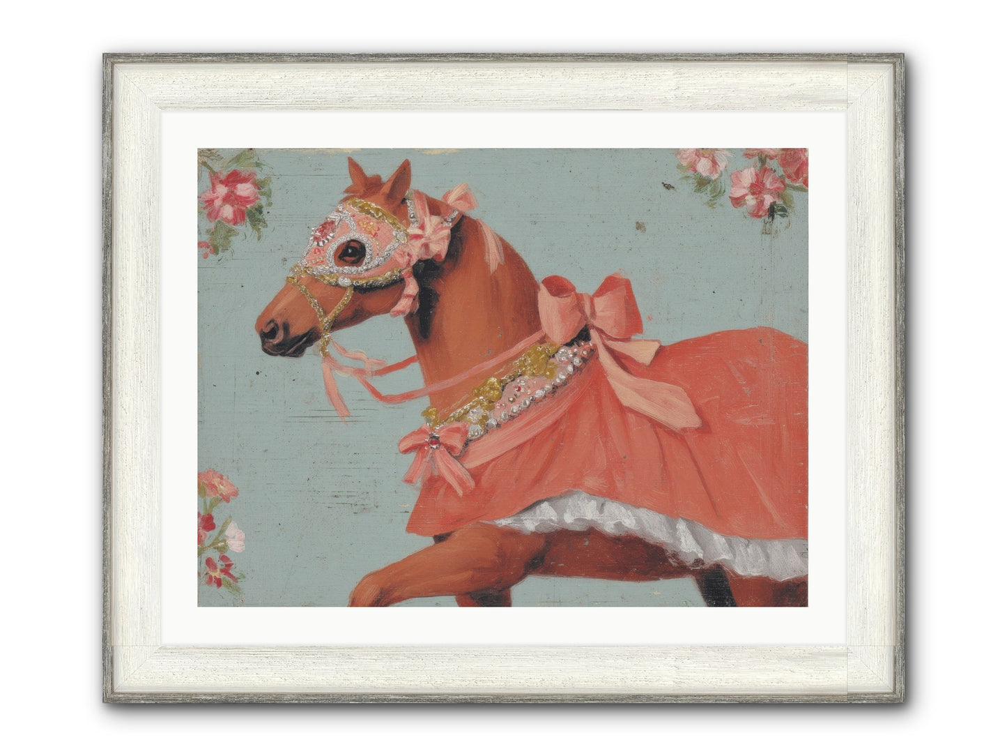 The Radiant Affair Framed Print - Driftwood White 32x24