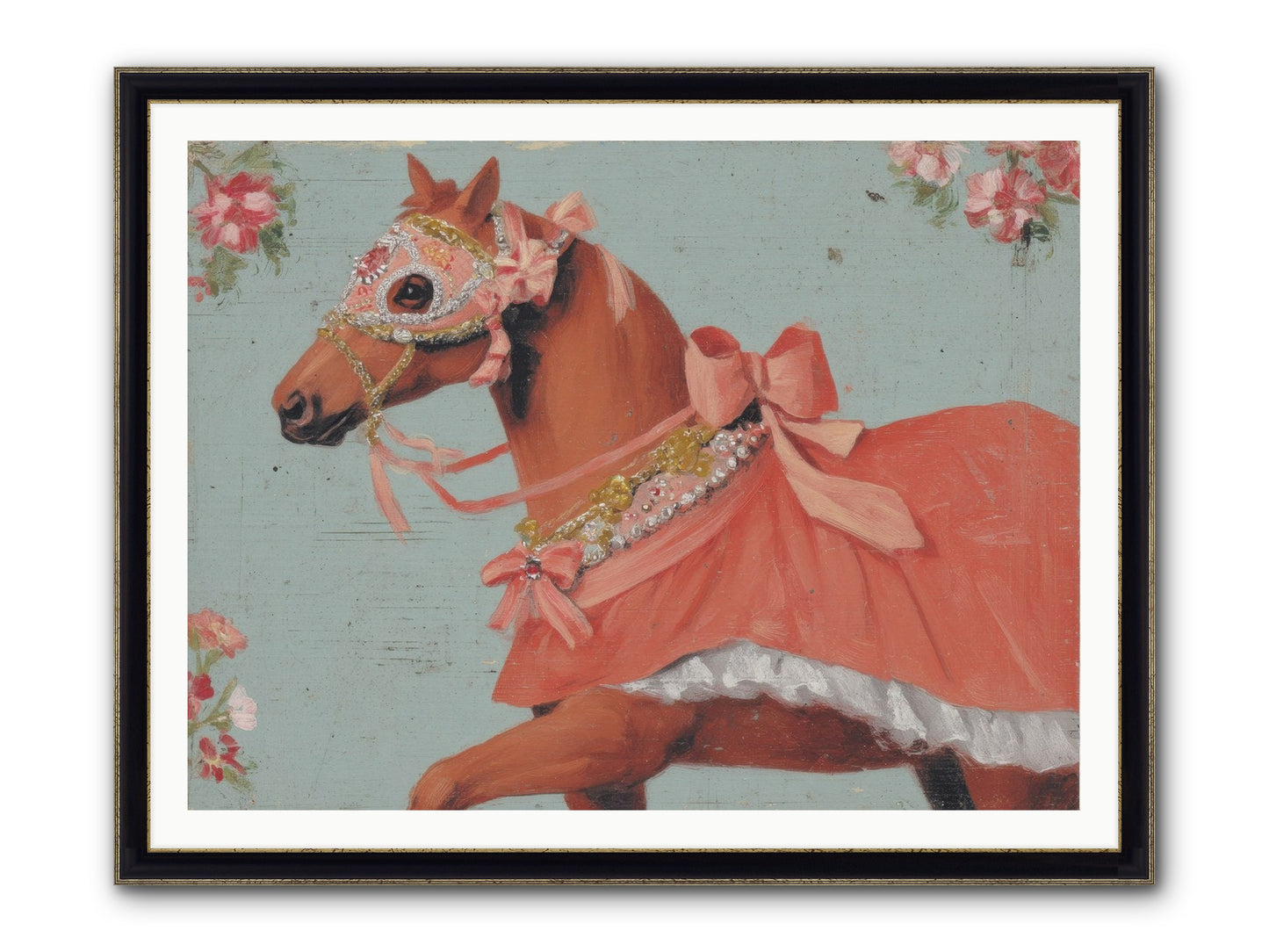 The Radiant Affair Framed Print - Black & Gold 48x36