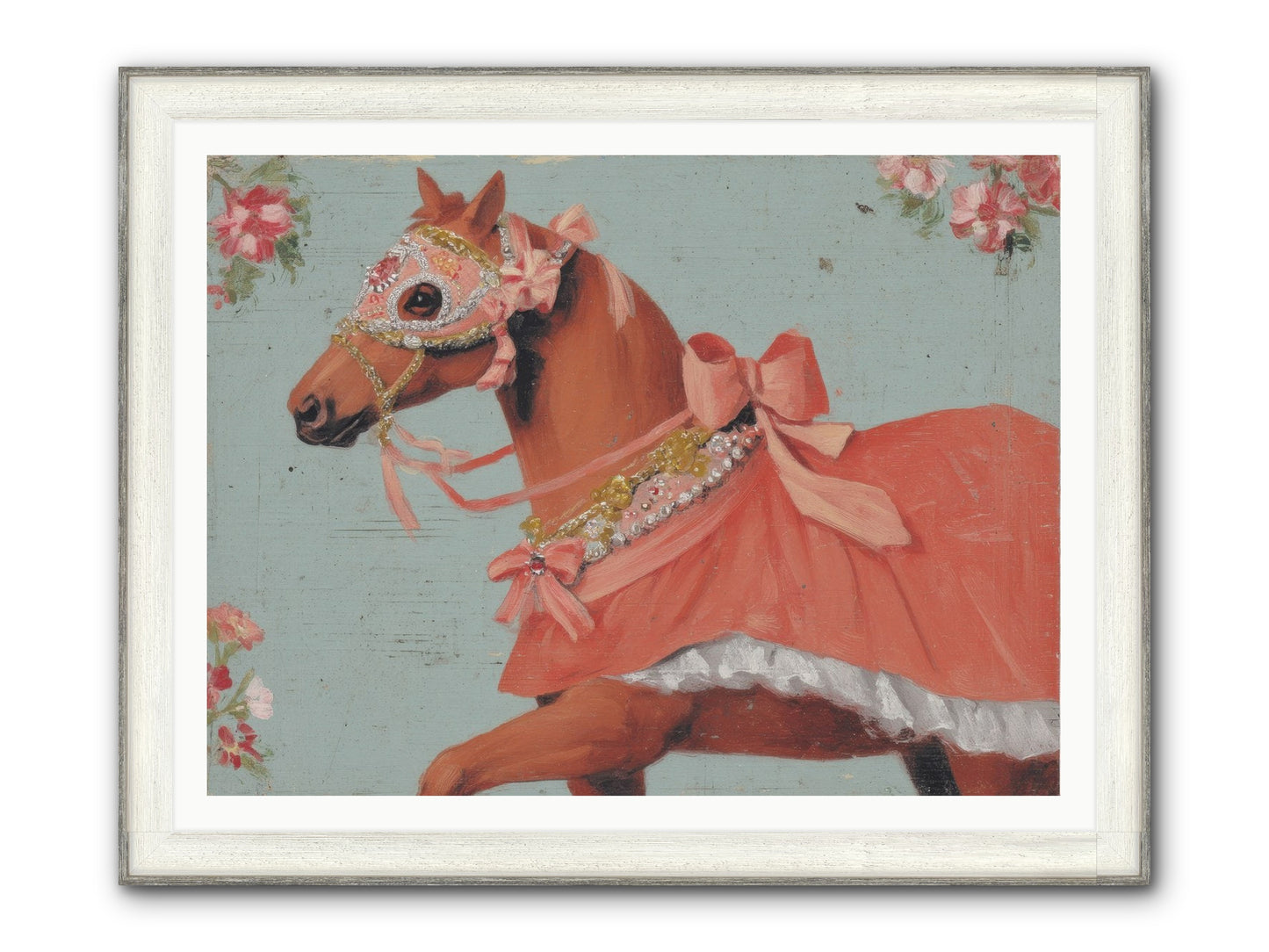 The Radiant Affair Framed Print - Driftwood White 48x36