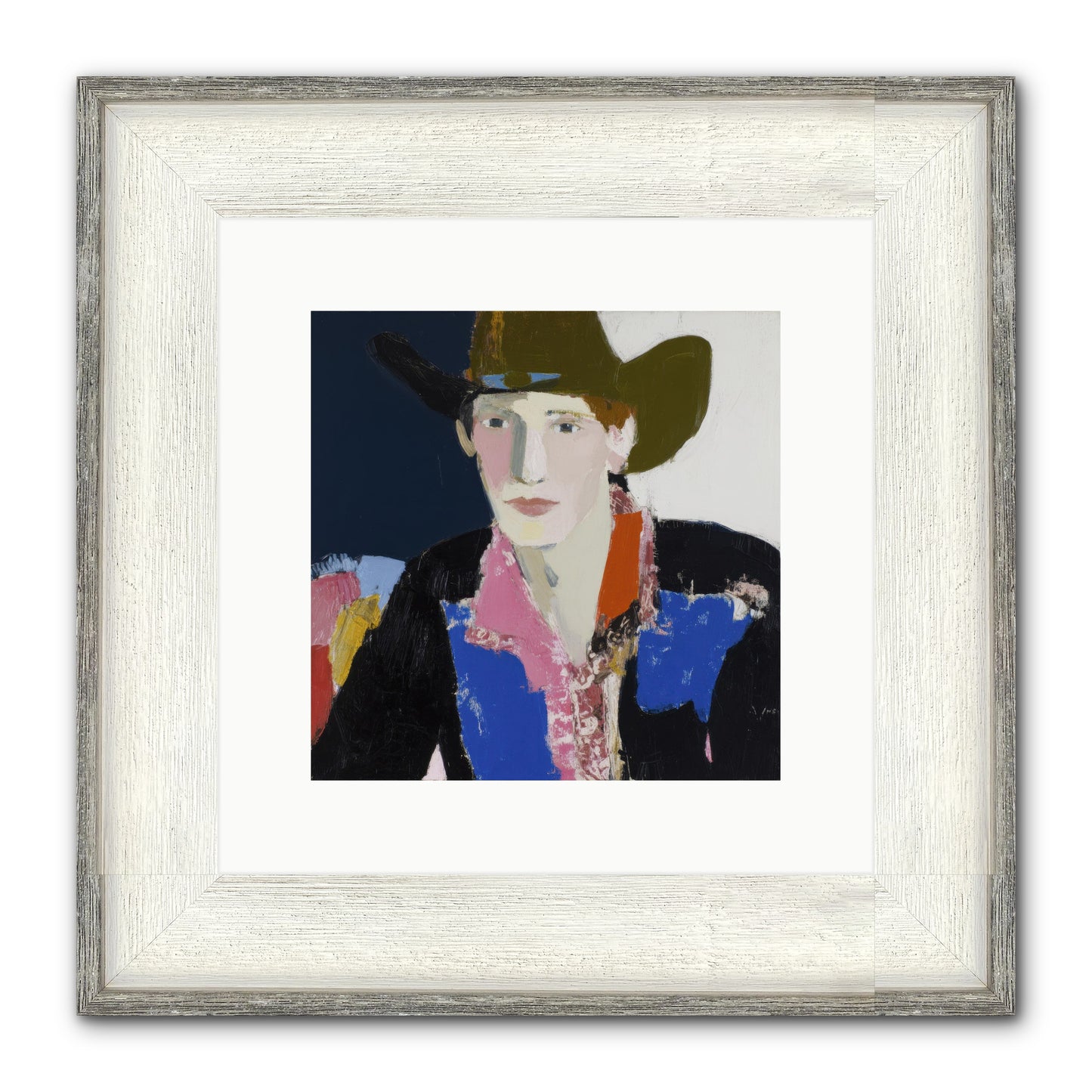 The Range Framed Print - Driftwood White 10x10