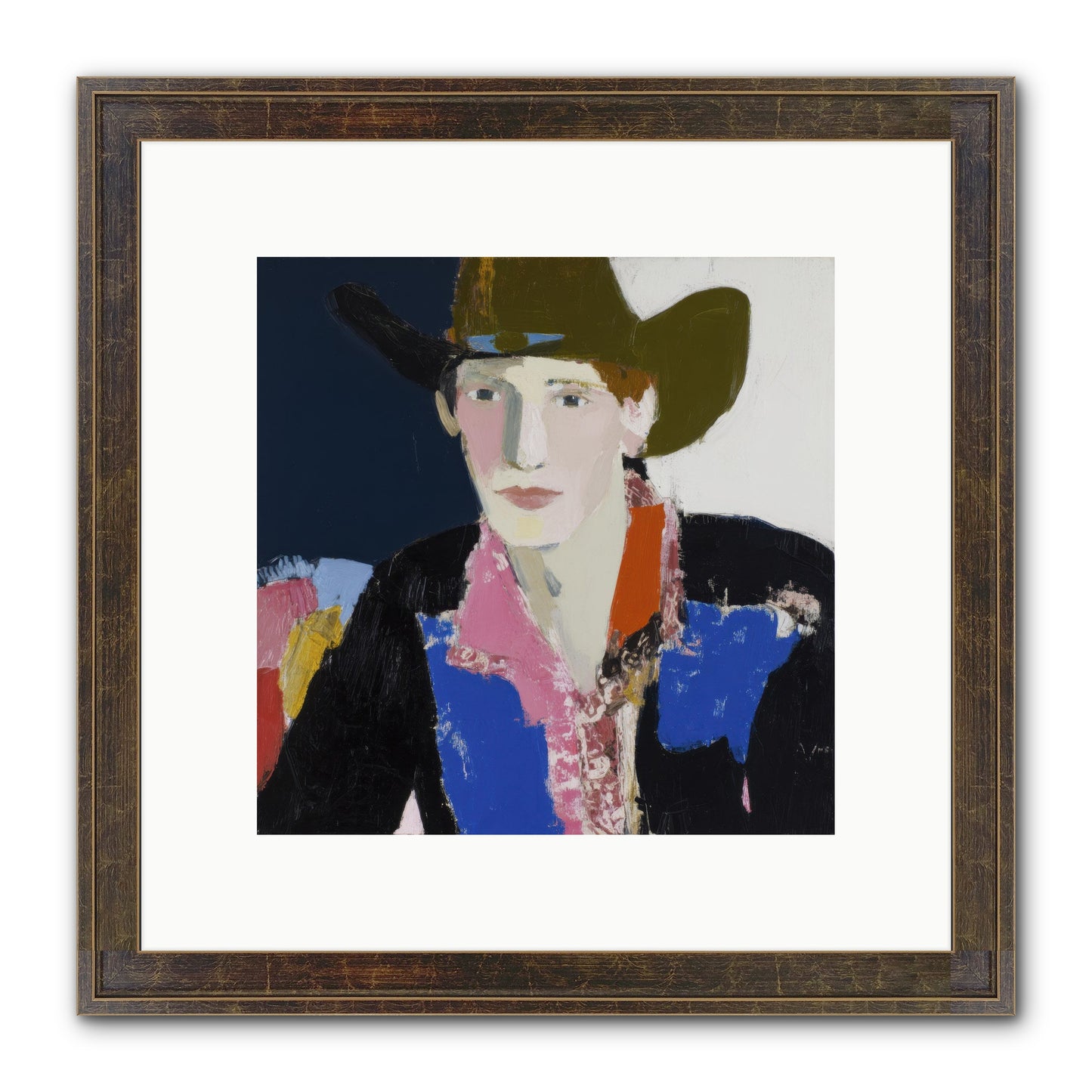The Range Framed Print - Slimwoods Black/Gold 10x10