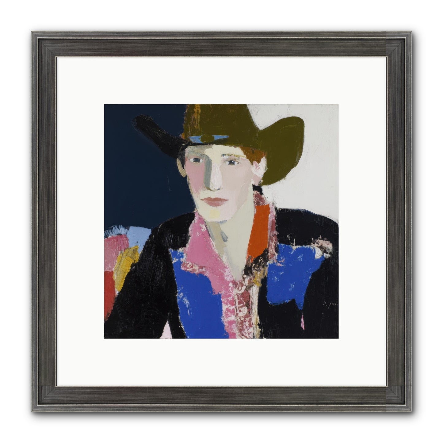 The Range Framed Print - Slimwoods Black/Silver 10x10
