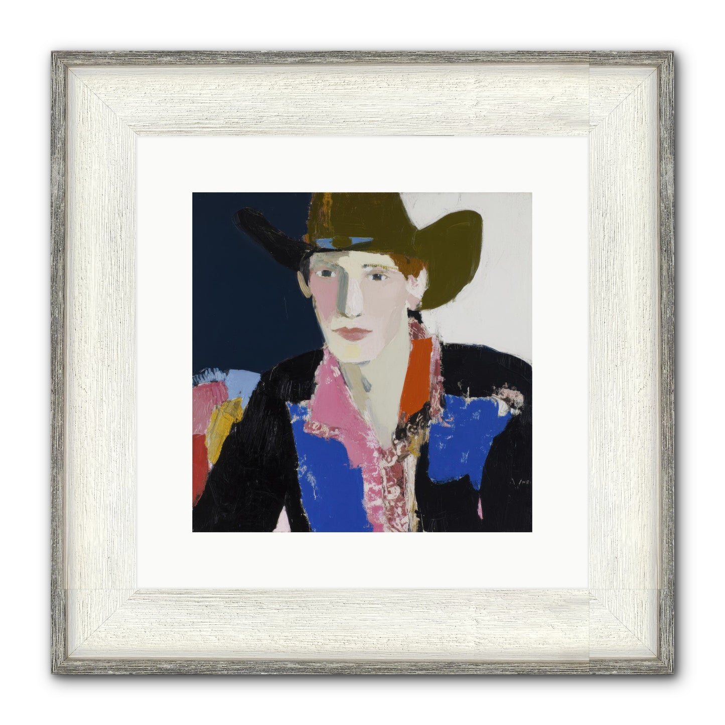 The Range Framed Print - Driftwood White 12x12