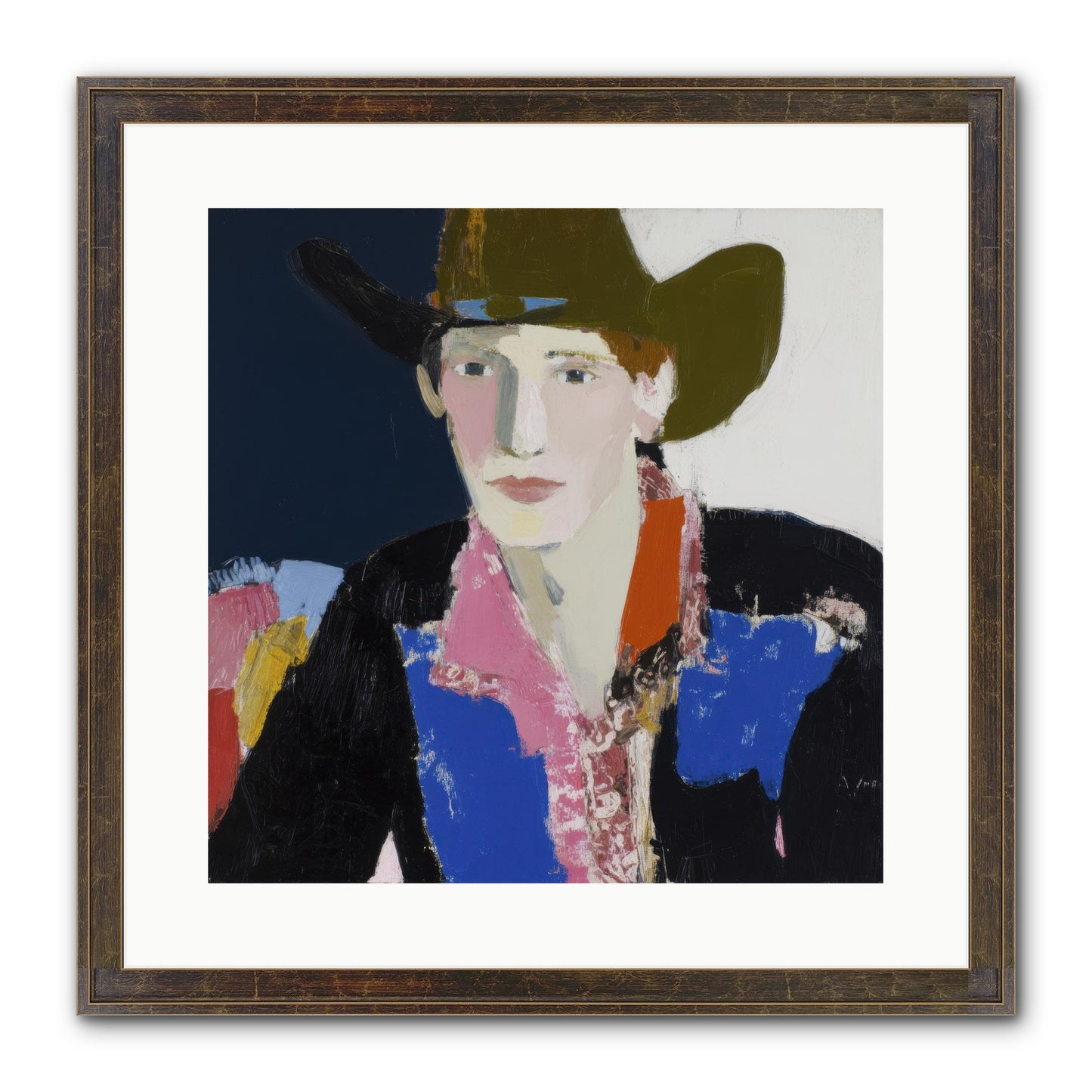 The Range Framed Print - Slimwoods Black/Gold 16x16