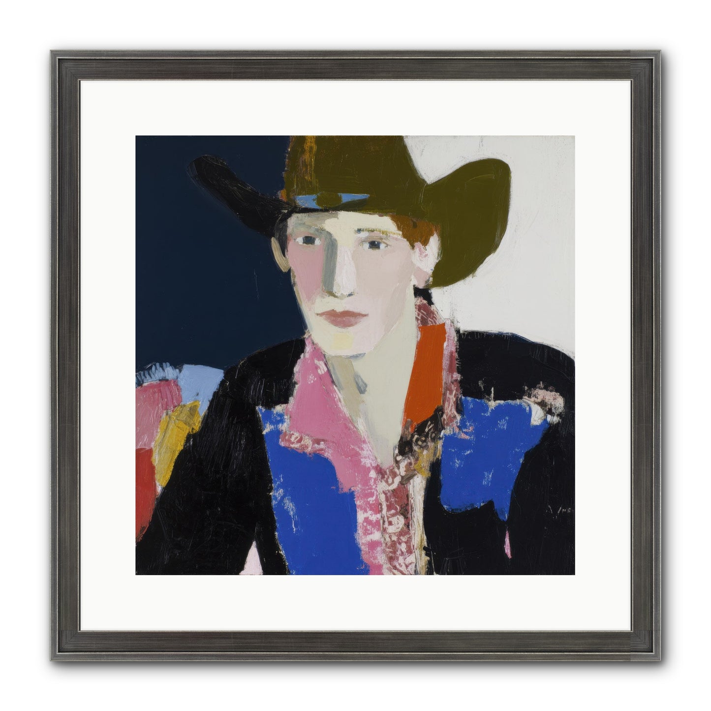 The Range Framed Print - Slimwoods Black/Silver 16x16