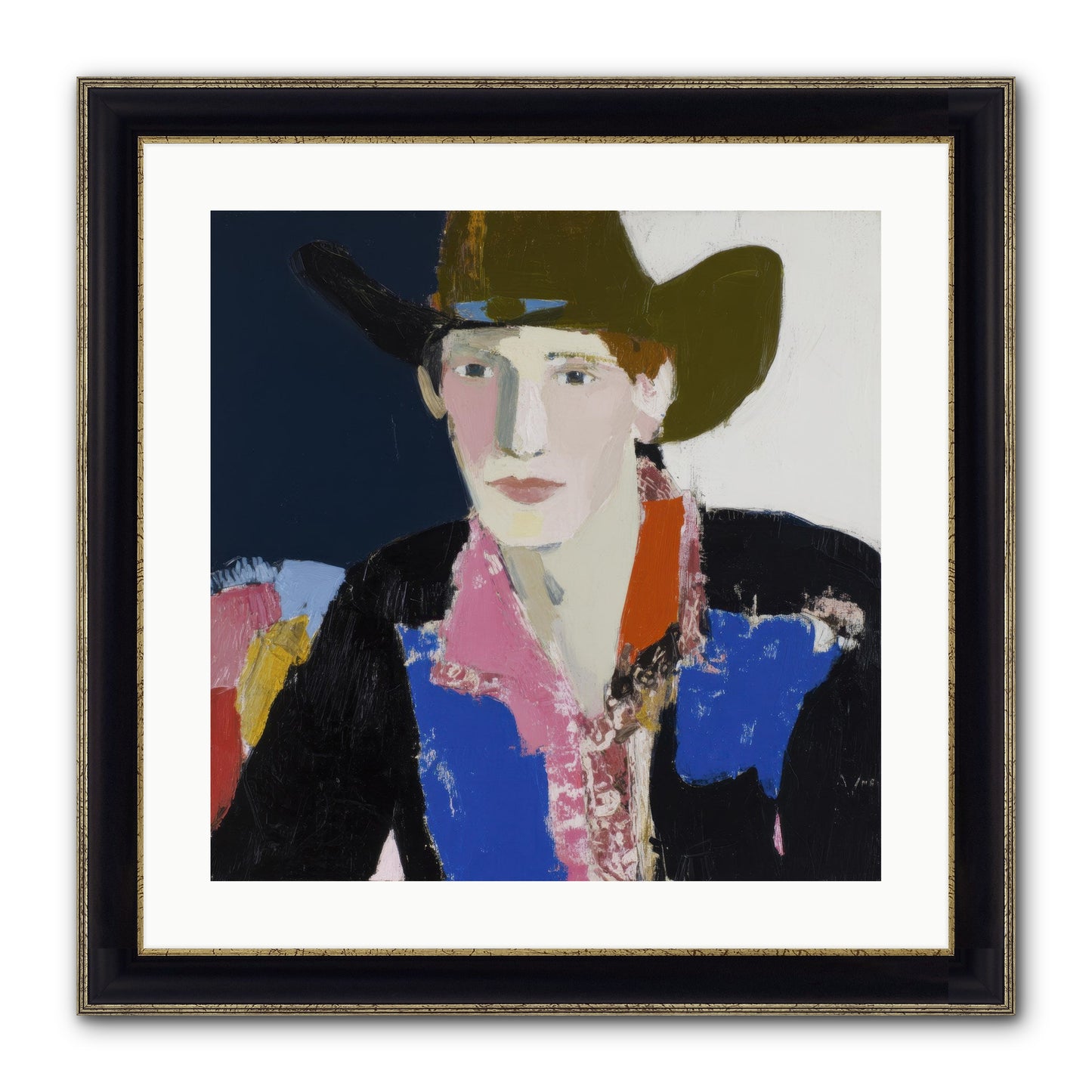 The Range Framed Print - Black & Gold 20x20