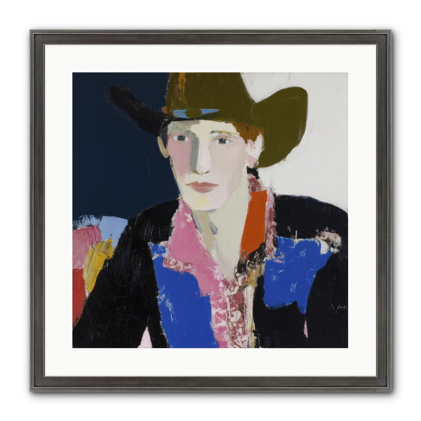 The Range Framed Print - Slimwoods Black/Silver 20x20