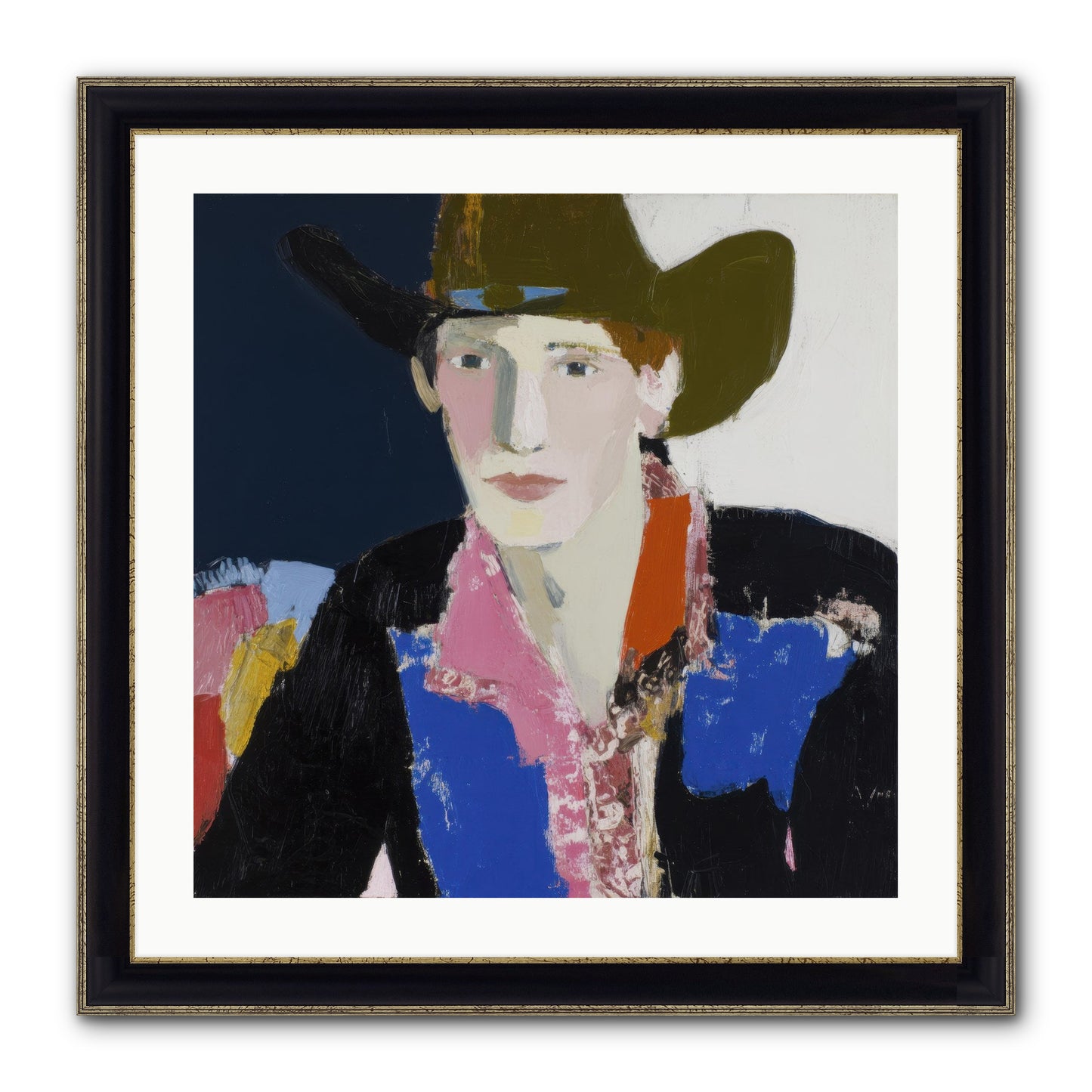 The Range Framed Print - Black & Gold 24x24