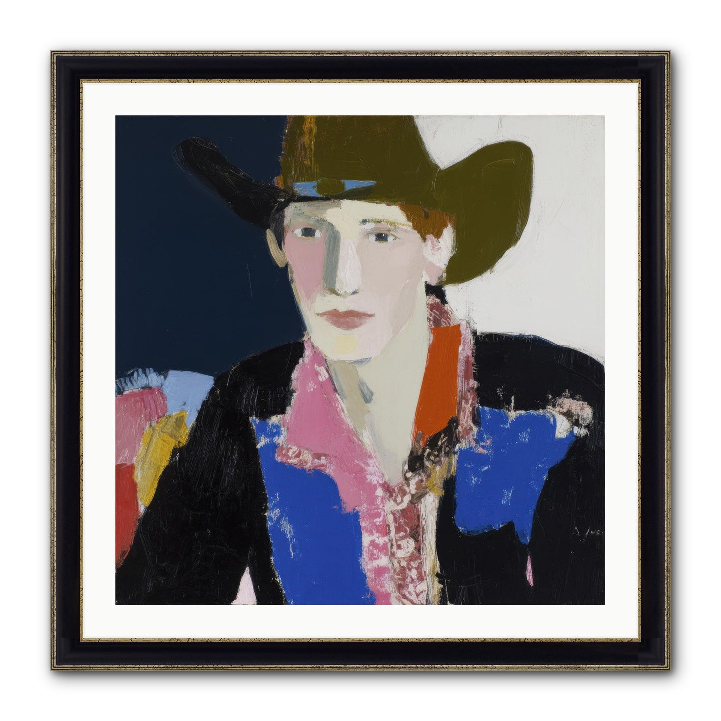 The Range Framed Print - Black & Gold 30x30