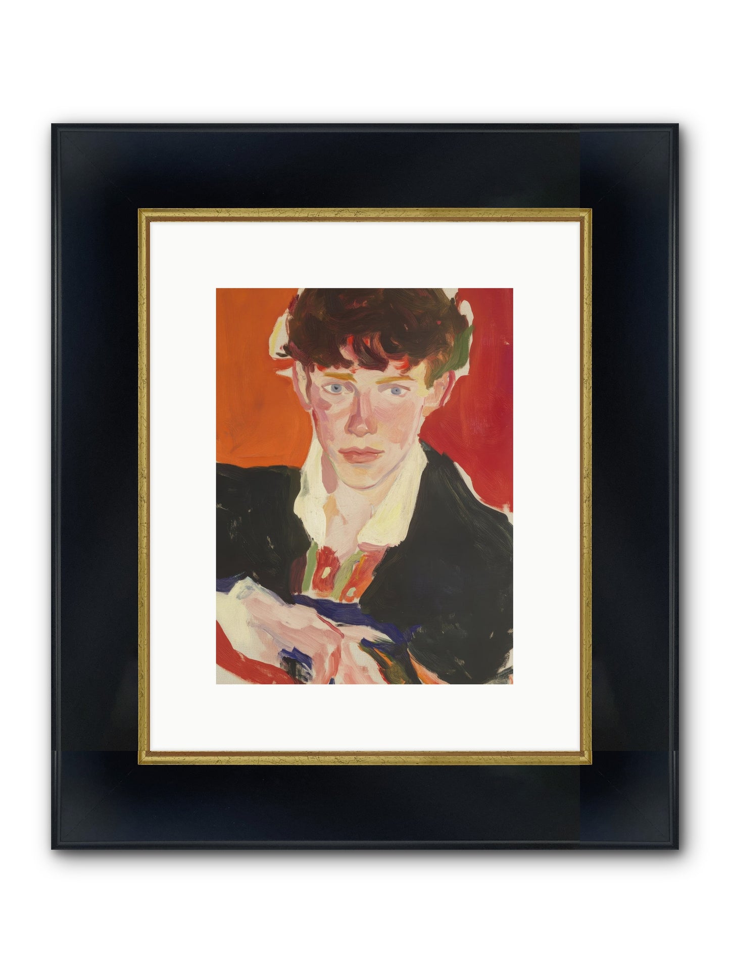 The Reliable Heart Framed Print - Wide Black w/Gold 9x12