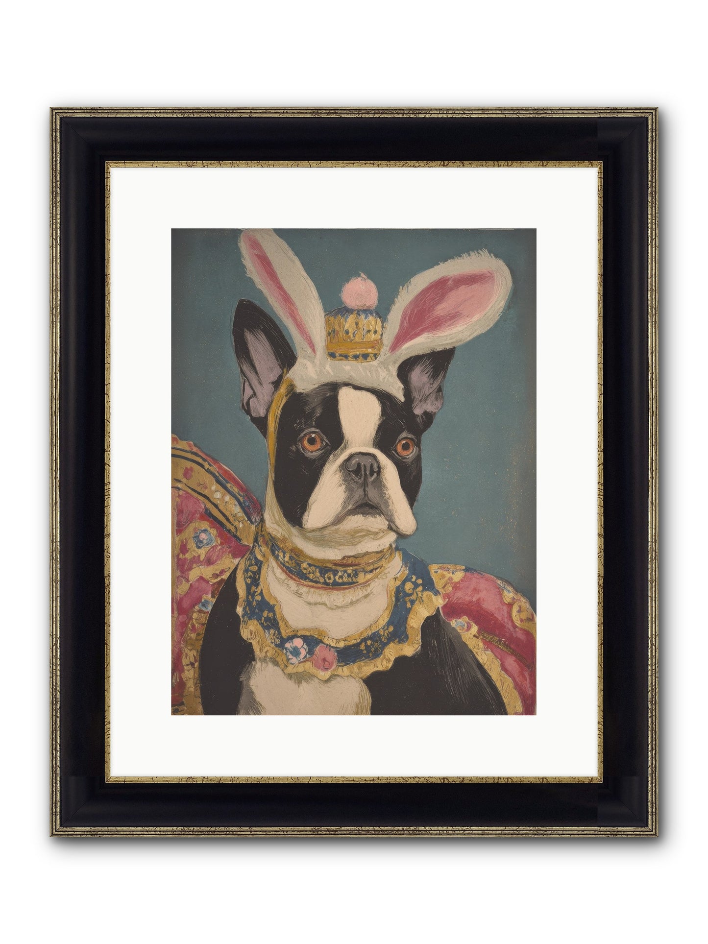 The Reluctant Monarch Framed Print - Black & Gold 12x16