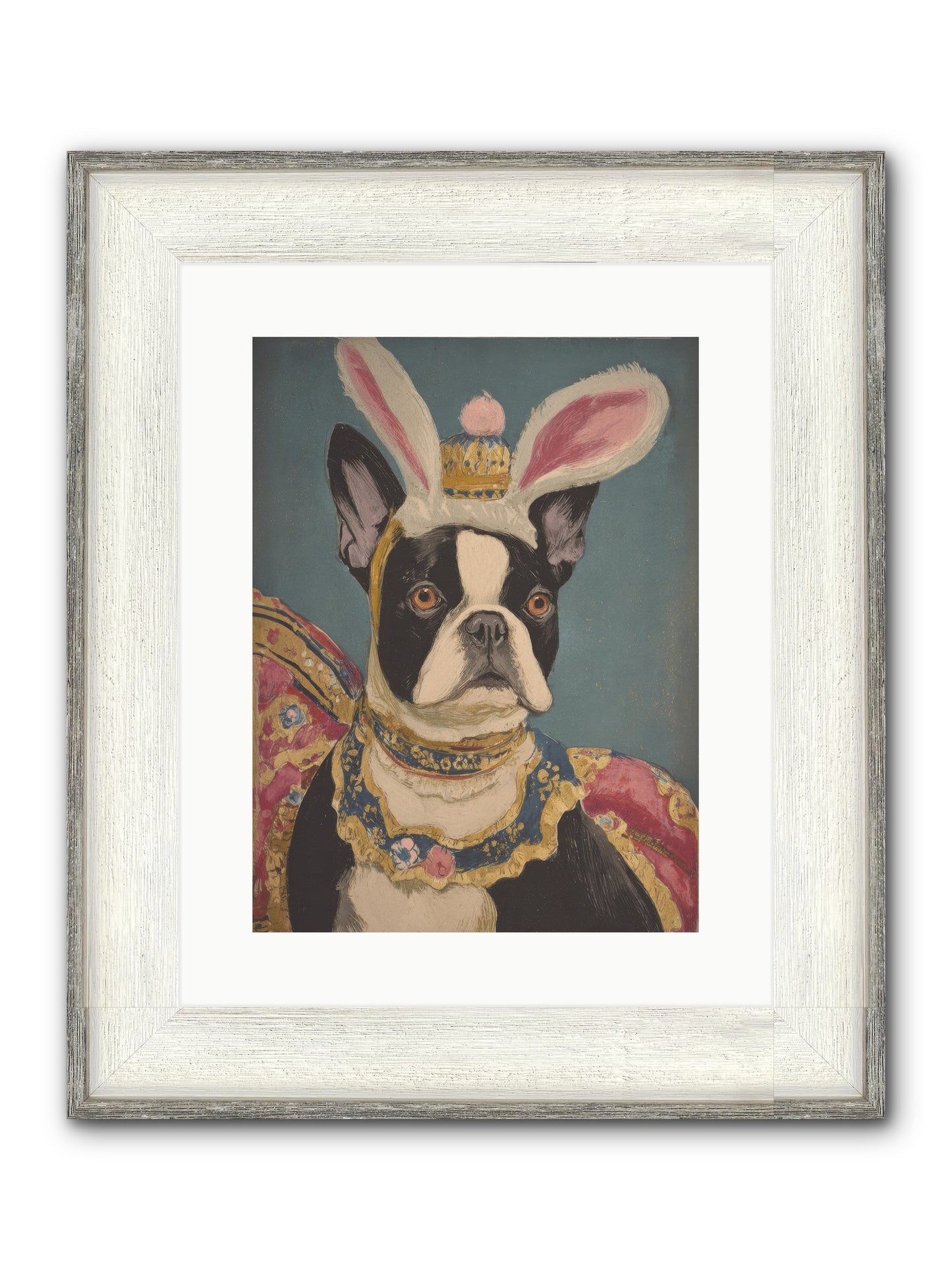The Reluctant Monarch Framed Print - Driftwood White 12x16