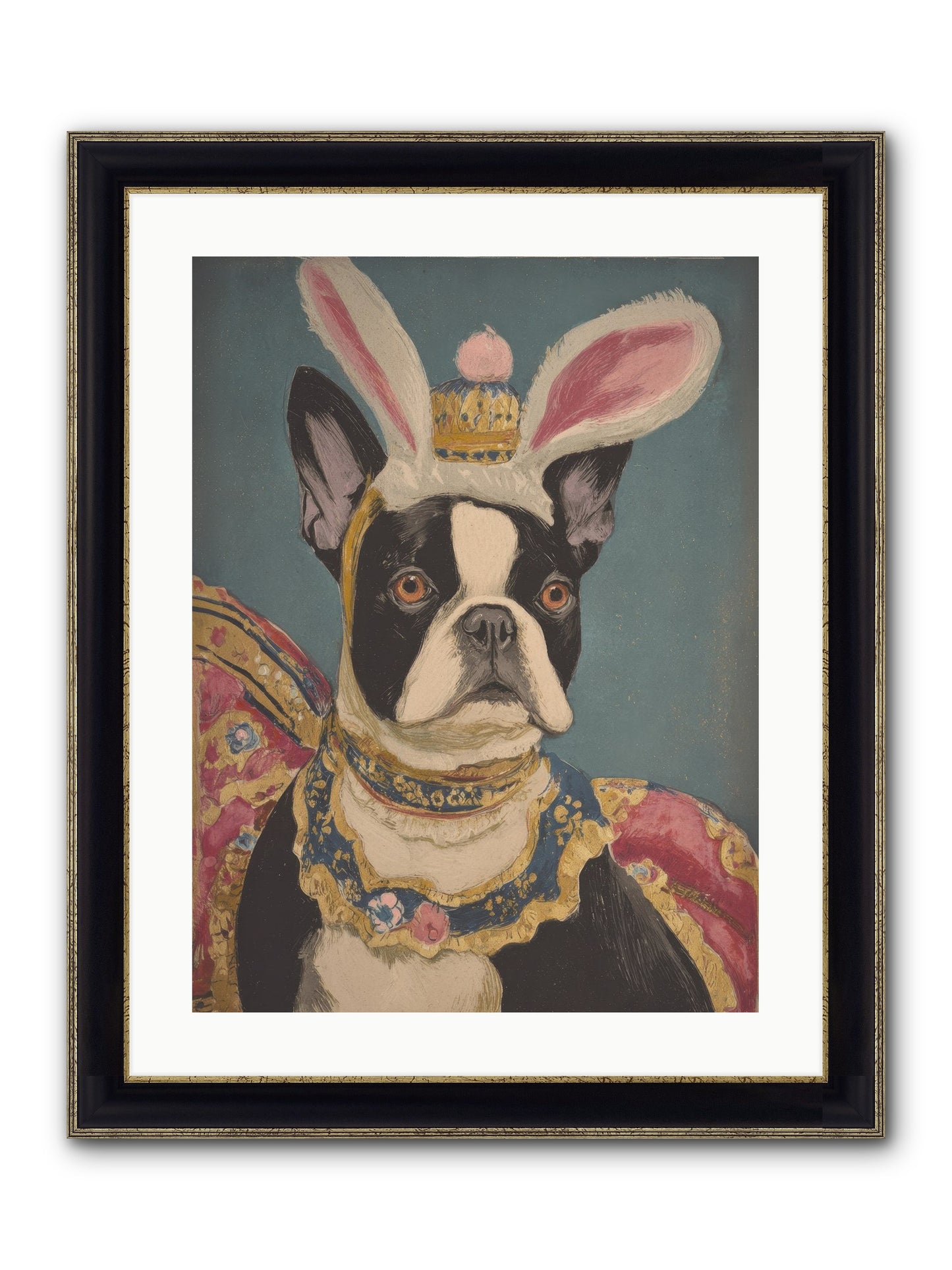 The Reluctant Monarch Framed Print - Black & Gold 18x24
