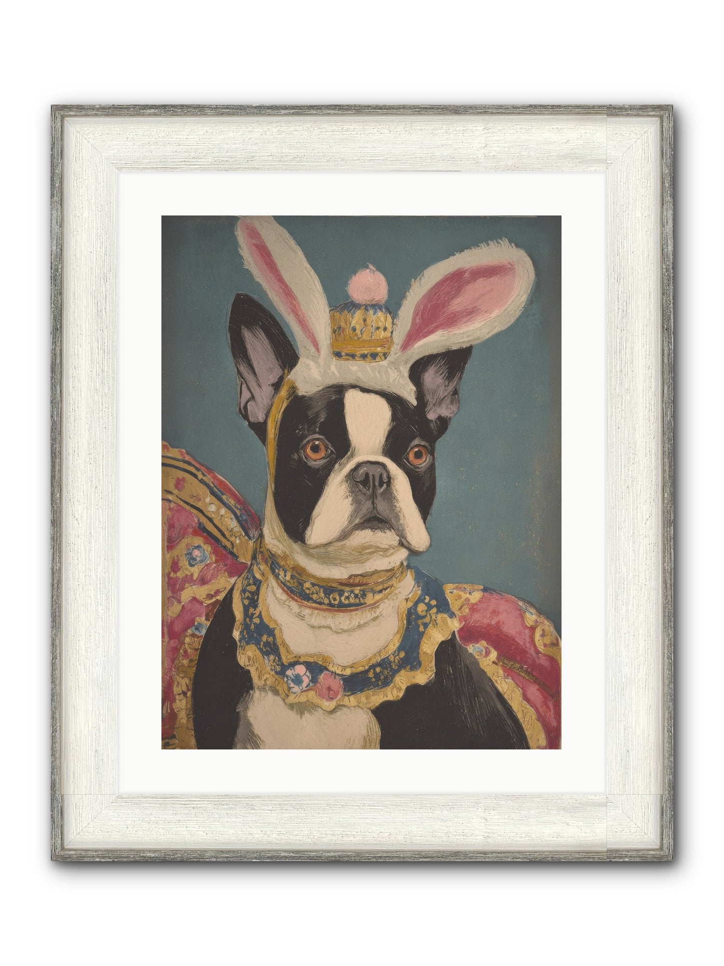 The Reluctant Monarch Framed Print - Driftwood White 18x24