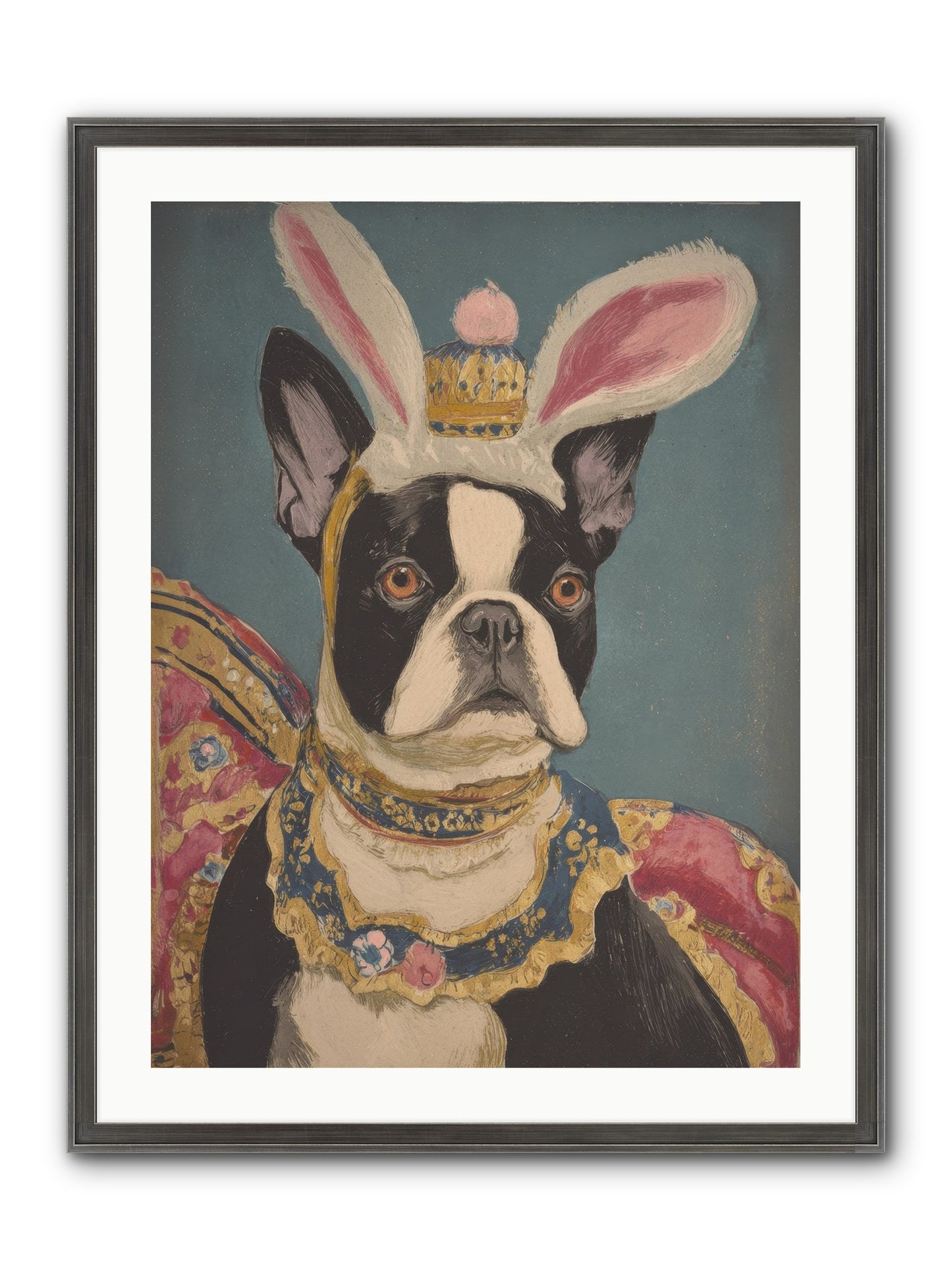 The Reluctant Monarch Framed Print - Slimwoods Black/Silver 24x32