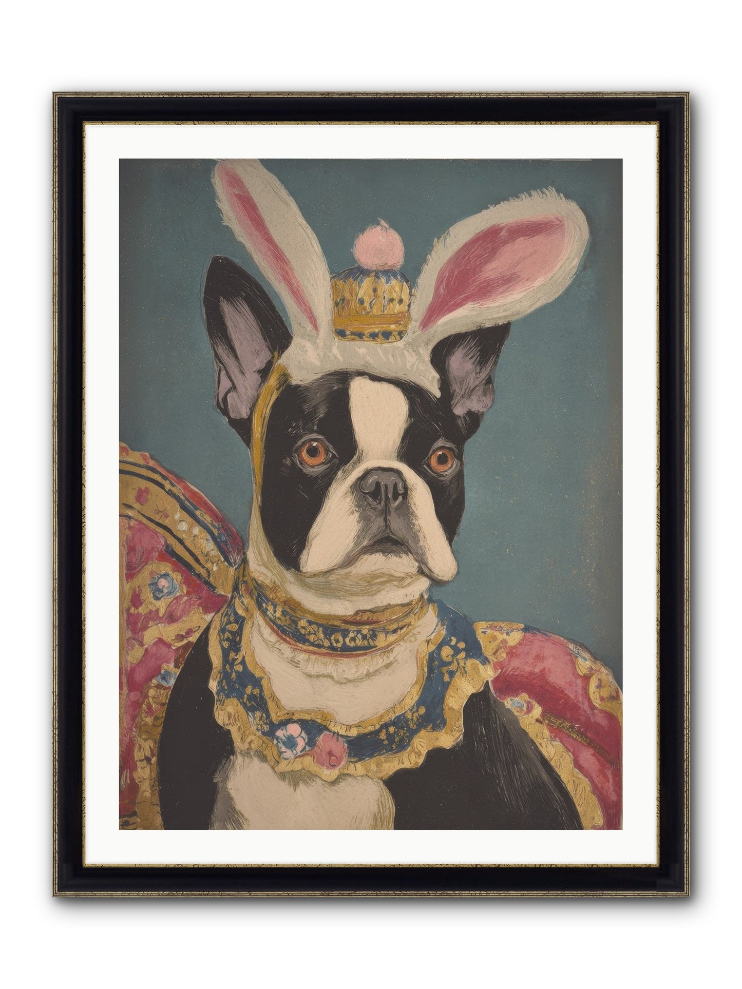 The Reluctant Monarch Framed Print - Black & Gold 30x40