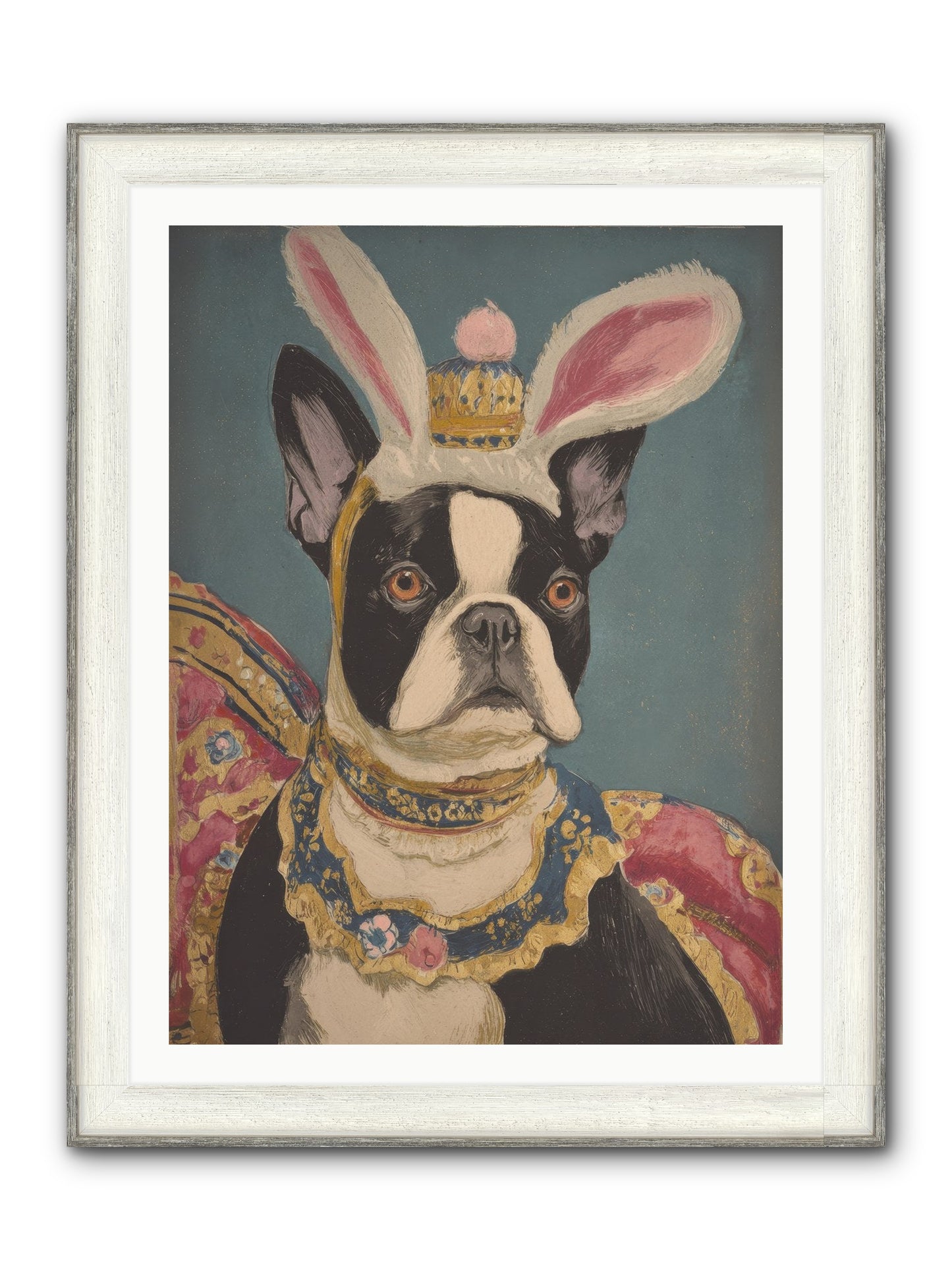 The Reluctant Monarch Framed Print - Driftwood White 30x40