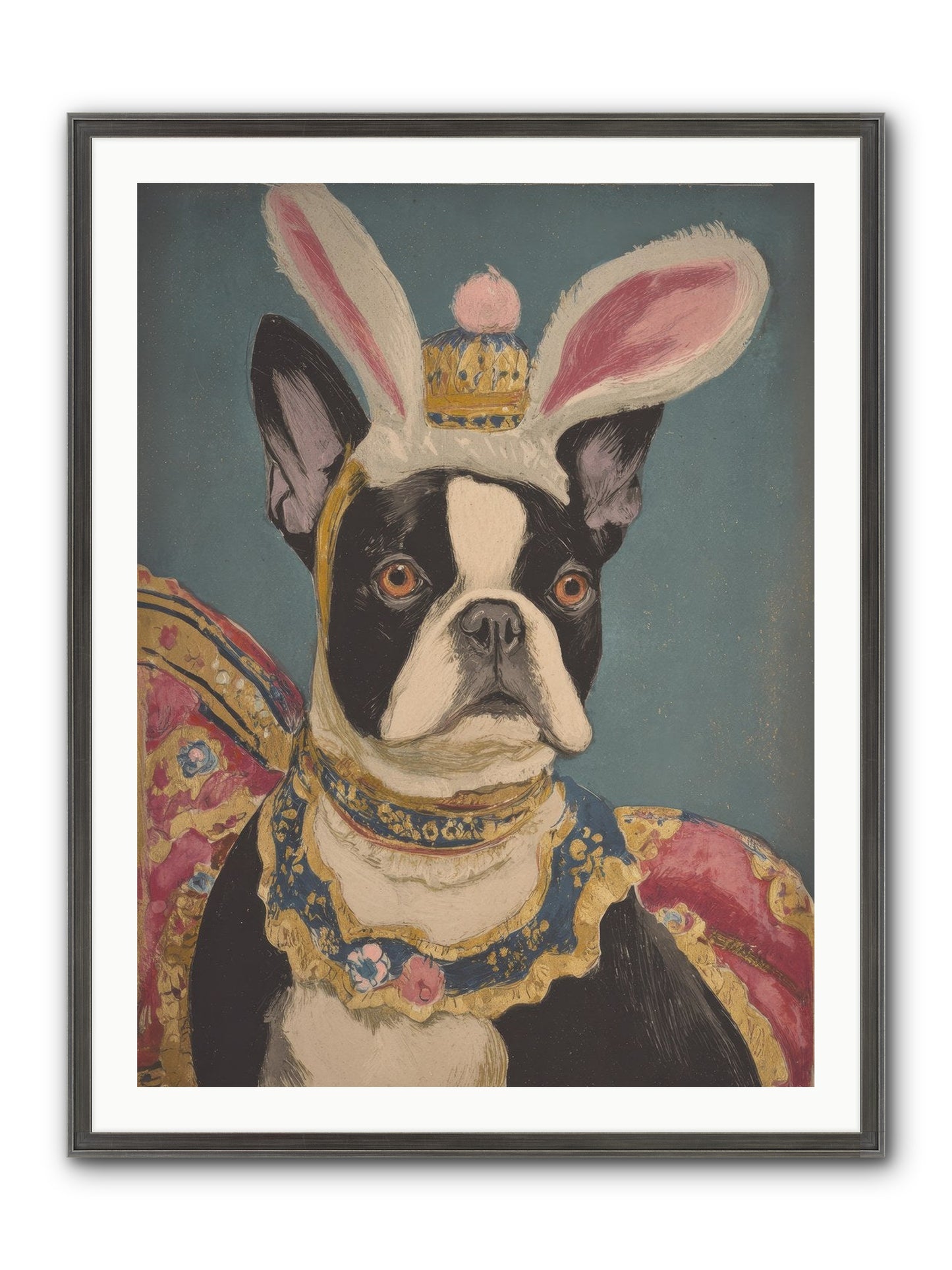 The Reluctant Monarch Framed Print - Slimwoods Black/Silver 30x40
