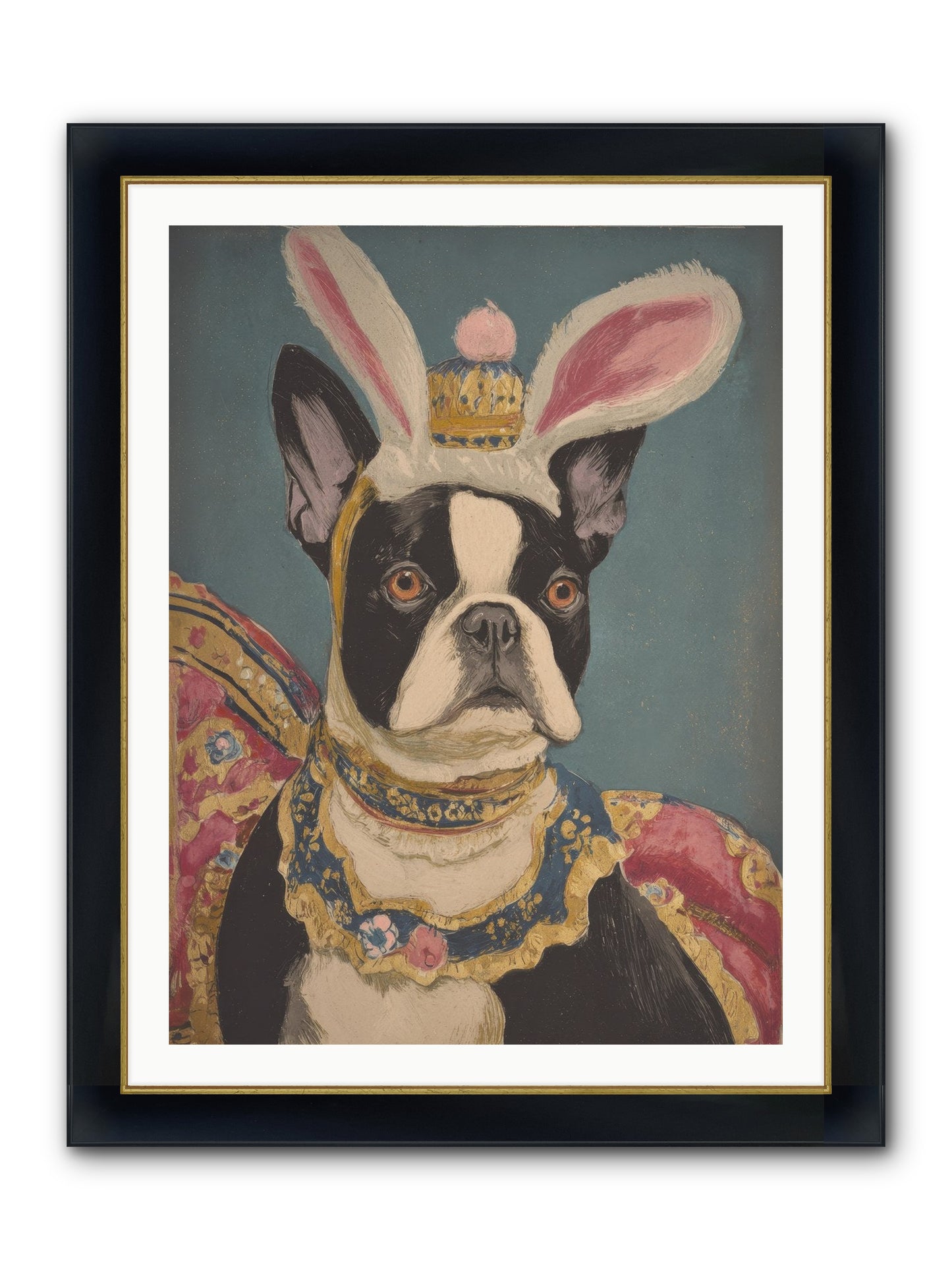 The Reluctant Monarch Framed Print - Wide Black w/Gold 30x40