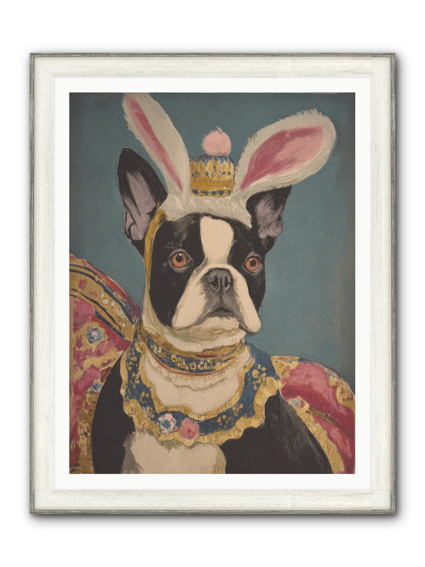 The Reluctant Monarch Framed Print - Driftwood White 36x48
