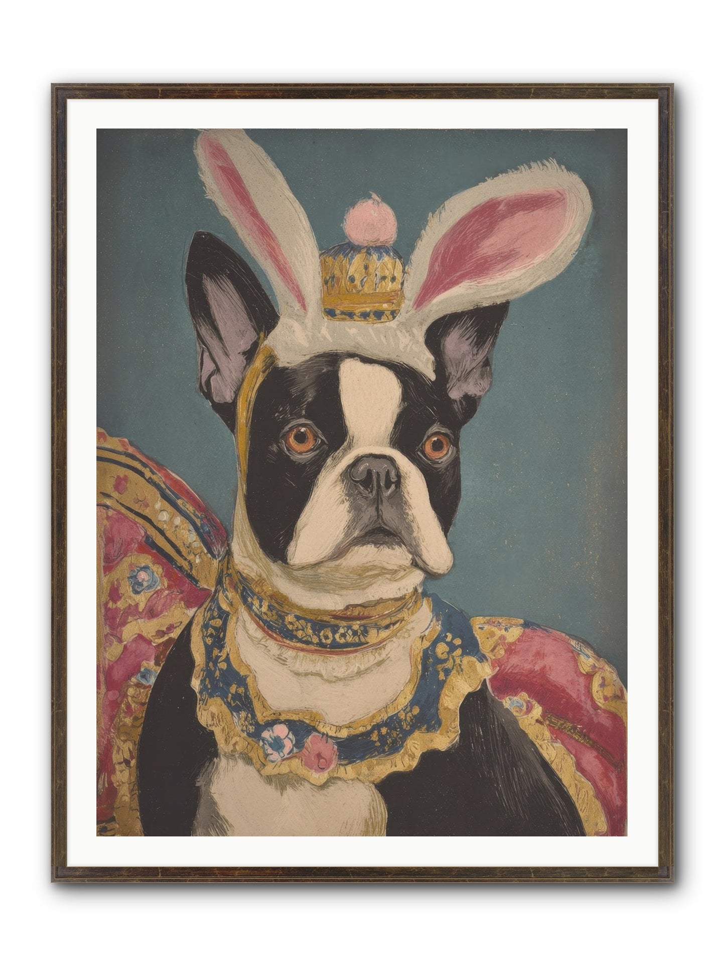 The Reluctant Monarch Framed Print - Slimwoods Black/Gold 36x48