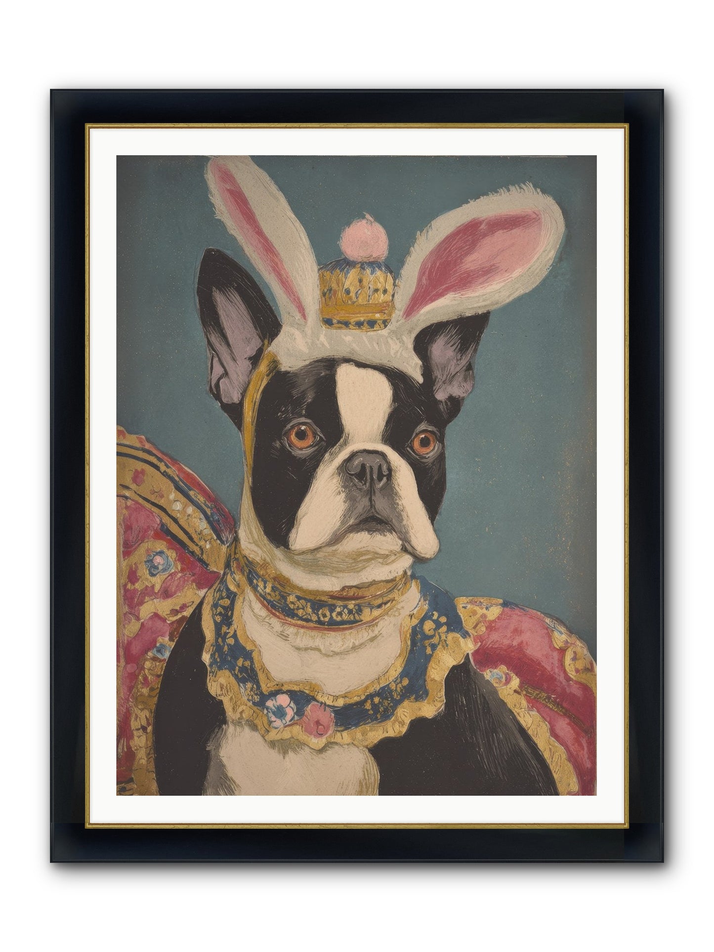 The Reluctant Monarch Framed Print - Wide Black w/Gold 36x48