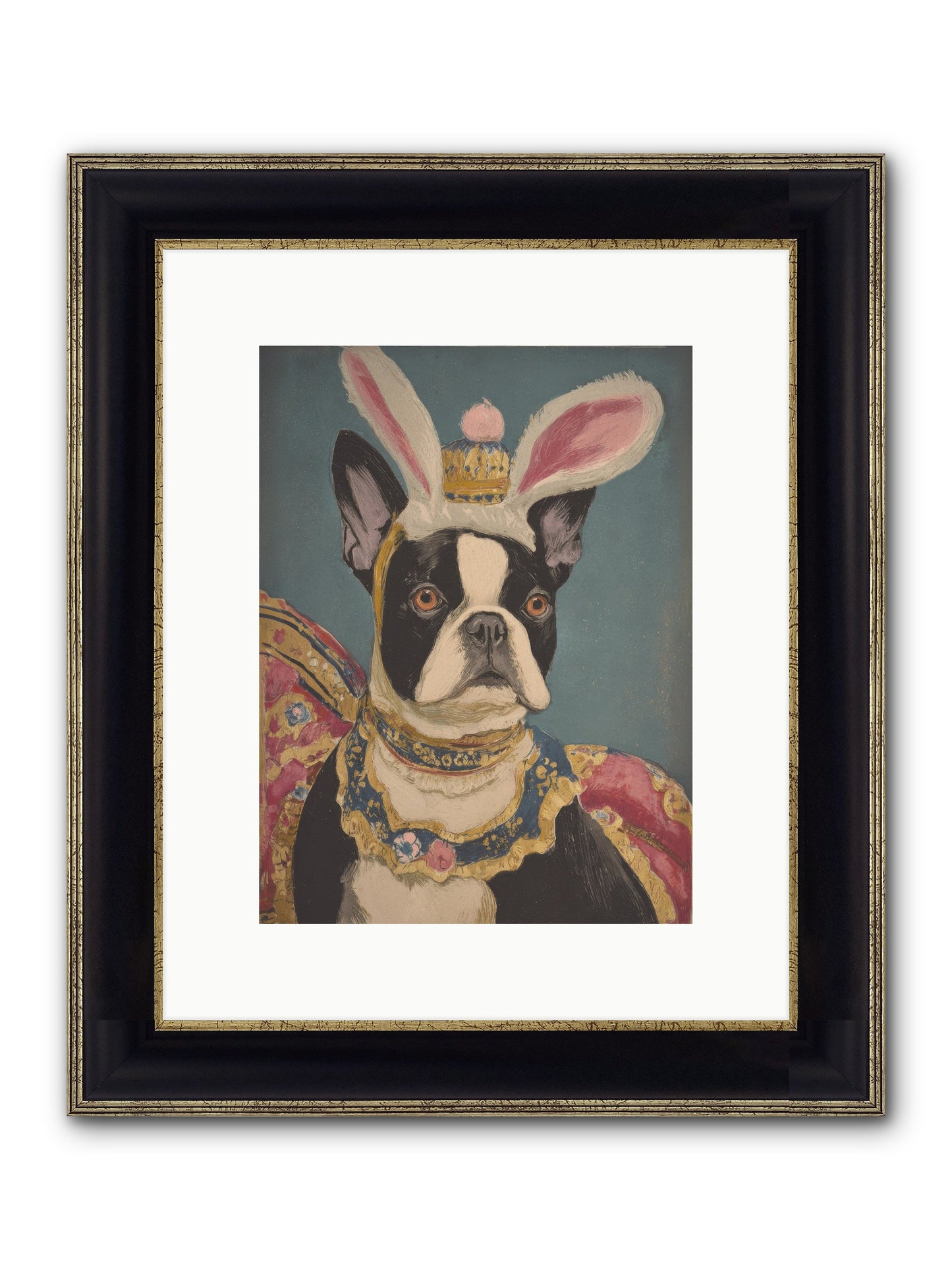 The Reluctant Monarch Framed Print - Black & Gold 9x12