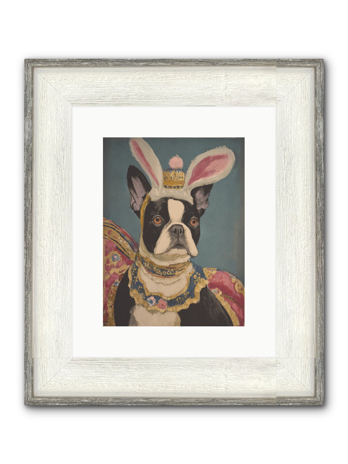 The Reluctant Monarch Framed Print - Driftwood White 9x12