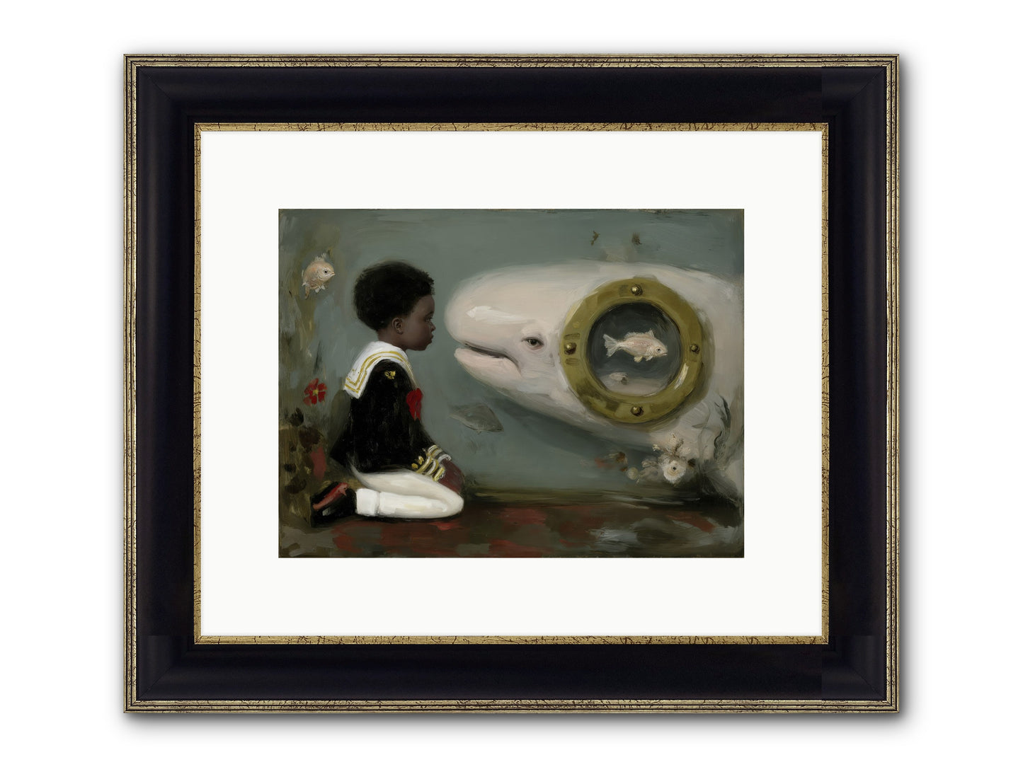 The Revelation Framed Print - Black & Gold 12x9