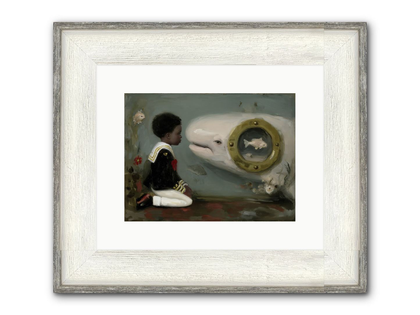 The Revelation Framed Print - Driftwood White 12x9