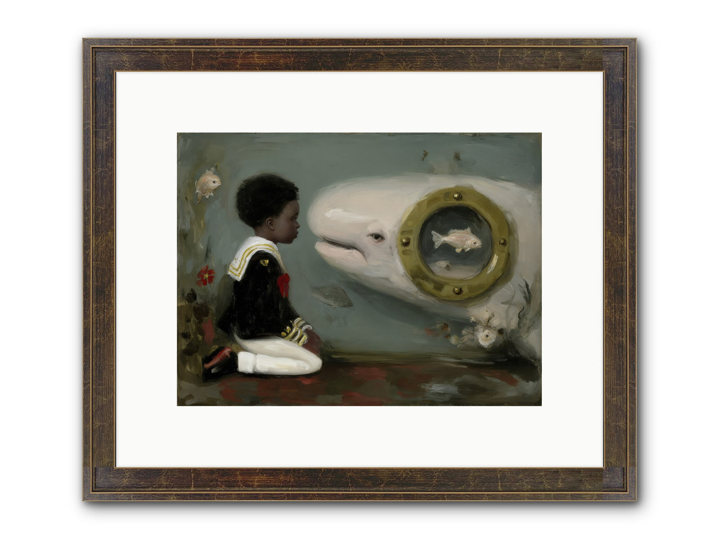 The Revelation Framed Print - Slimwoods Black/Gold 12x9