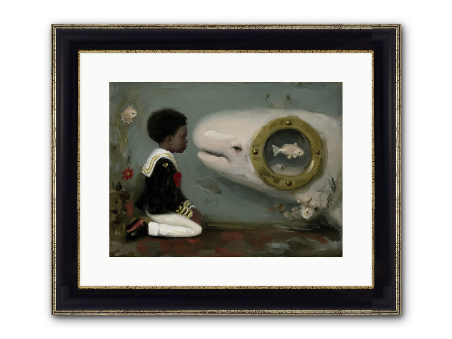 The Revelation Framed Print - Black & Gold 16x12