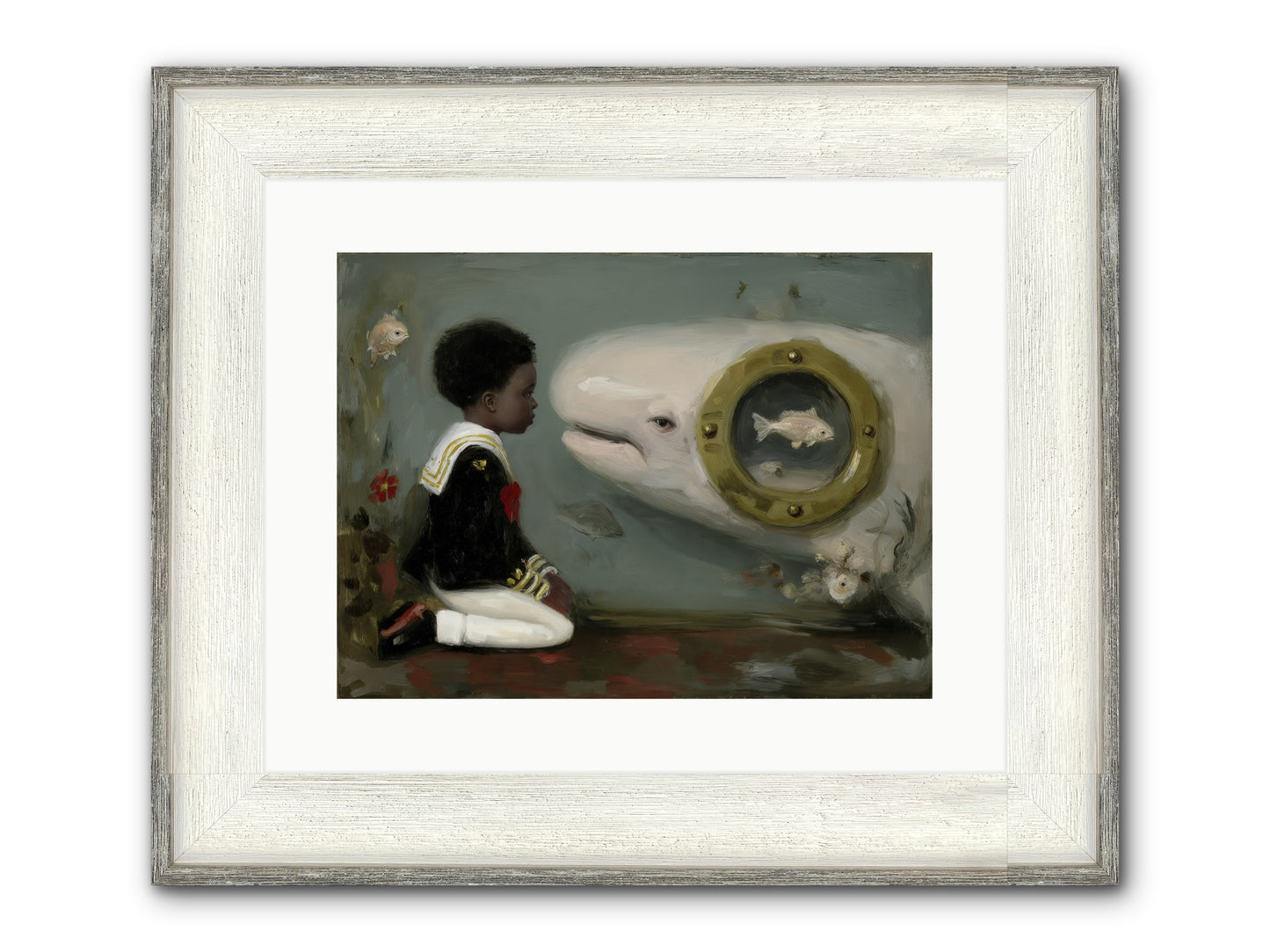 The Revelation Framed Print - Driftwood White 16x12