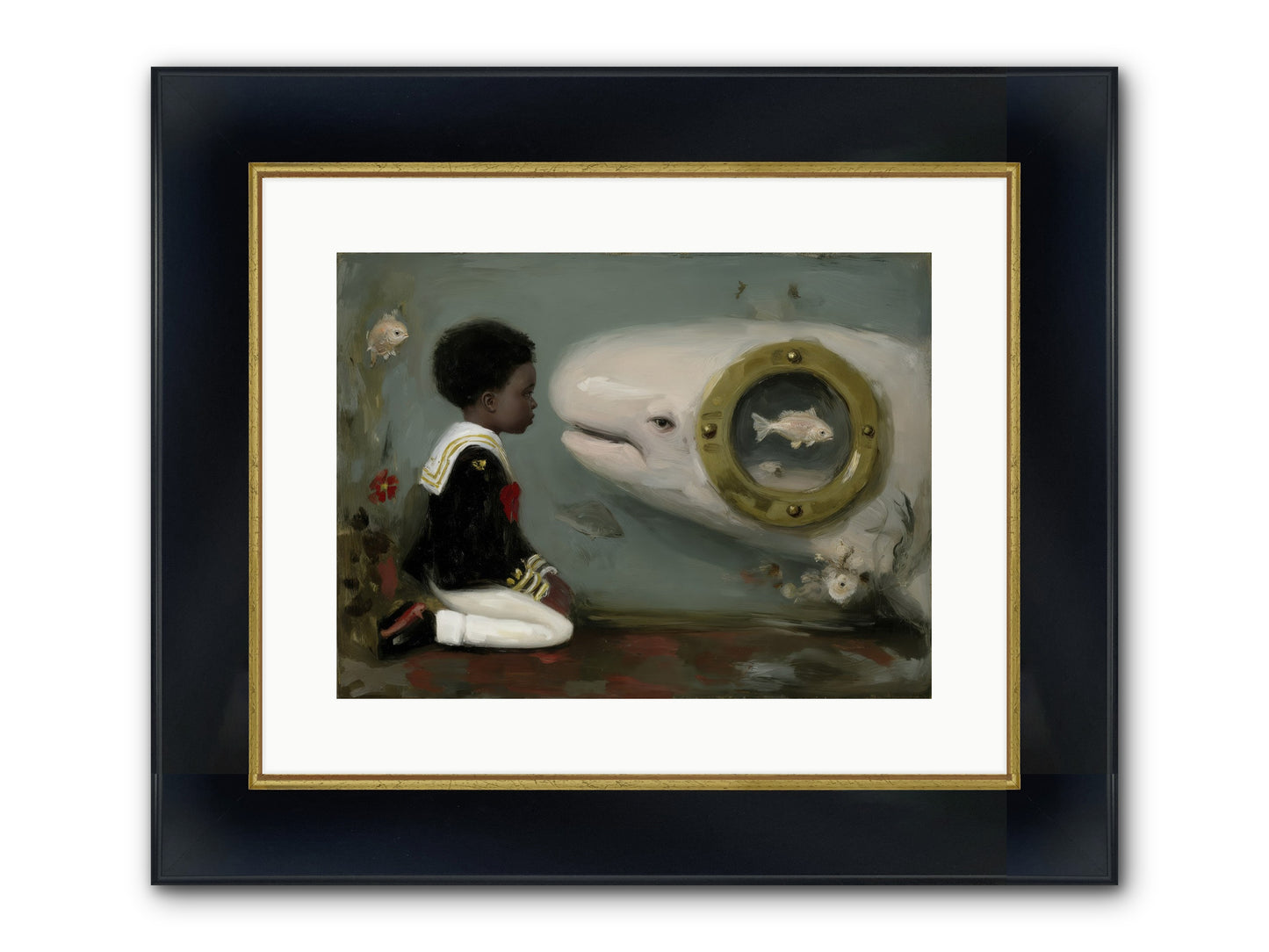 The Revelation Framed Print - Wide Black w/Gold 16x12