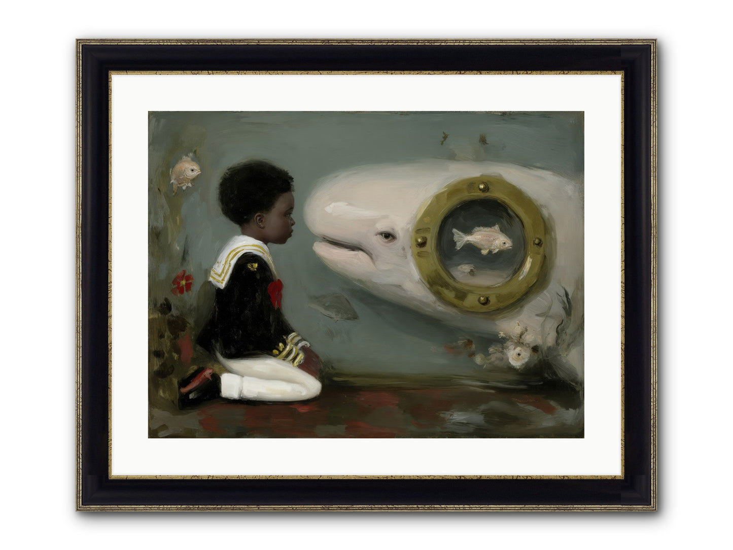 The Revelation Framed Print - Black & Gold 24x18