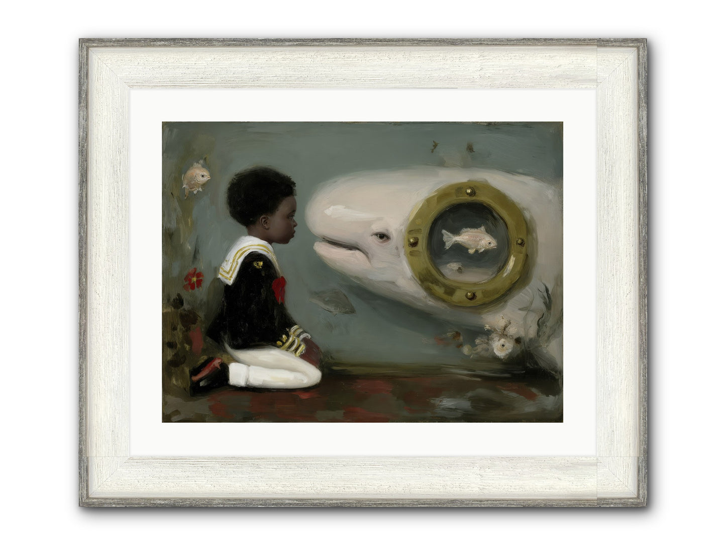 The Revelation Framed Print - Driftwood White 24x18