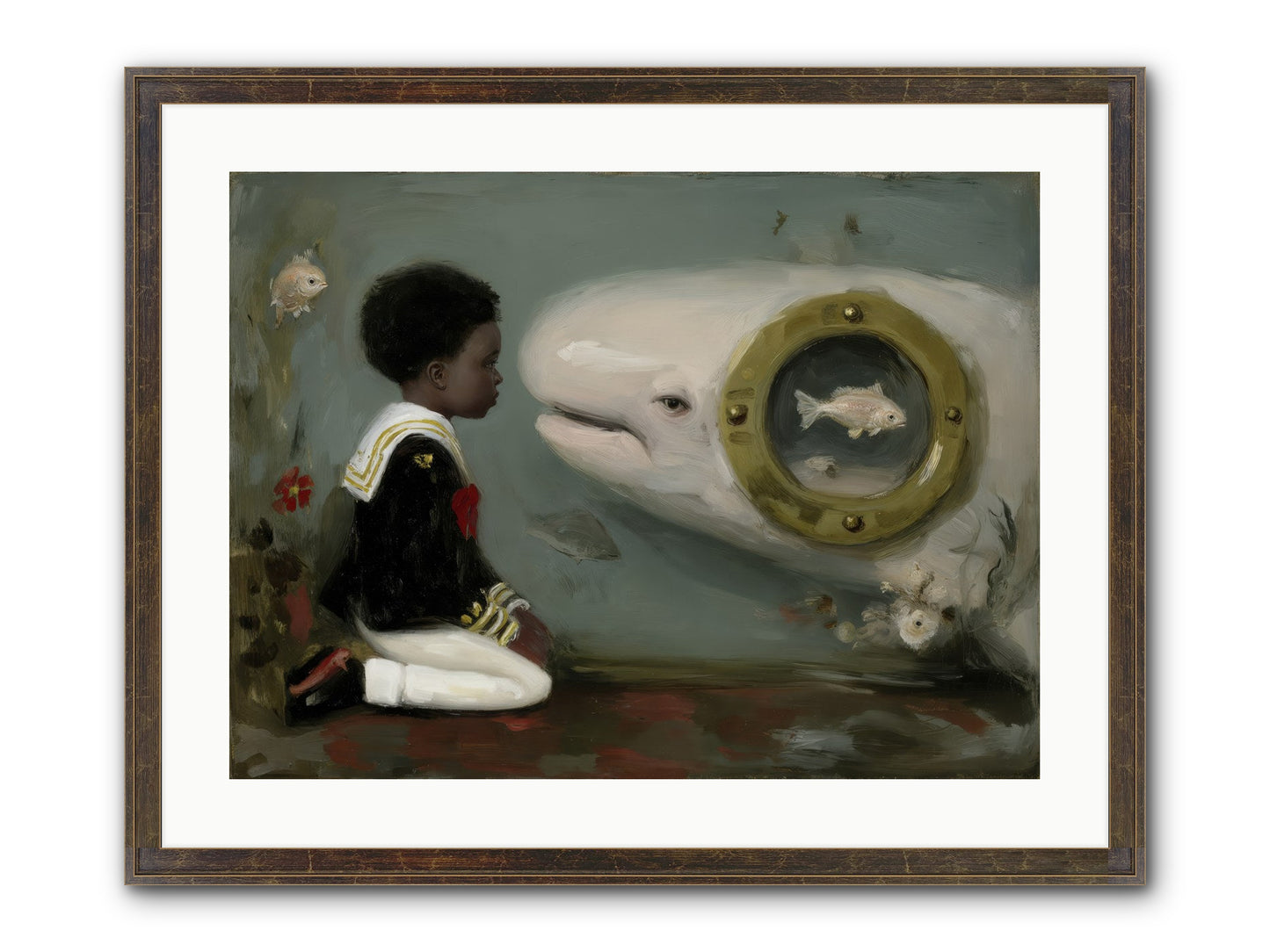 The Revelation Framed Print - Slimwoods Black/Gold 24x18