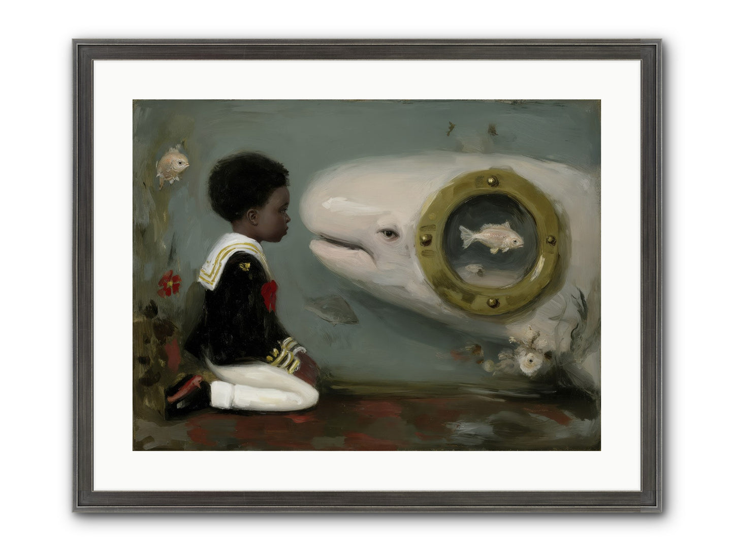 The Revelation Framed Print - Slimwoods Black/Silver 24x18
