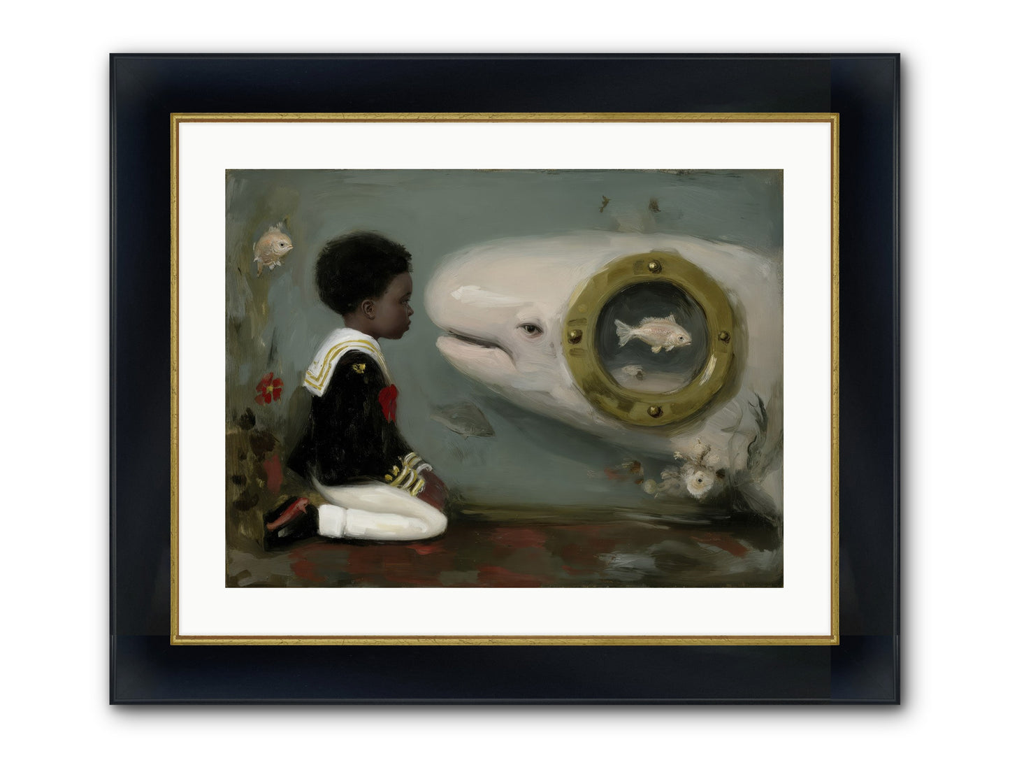 The Revelation Framed Print - Wide Black w/Gold 24x18