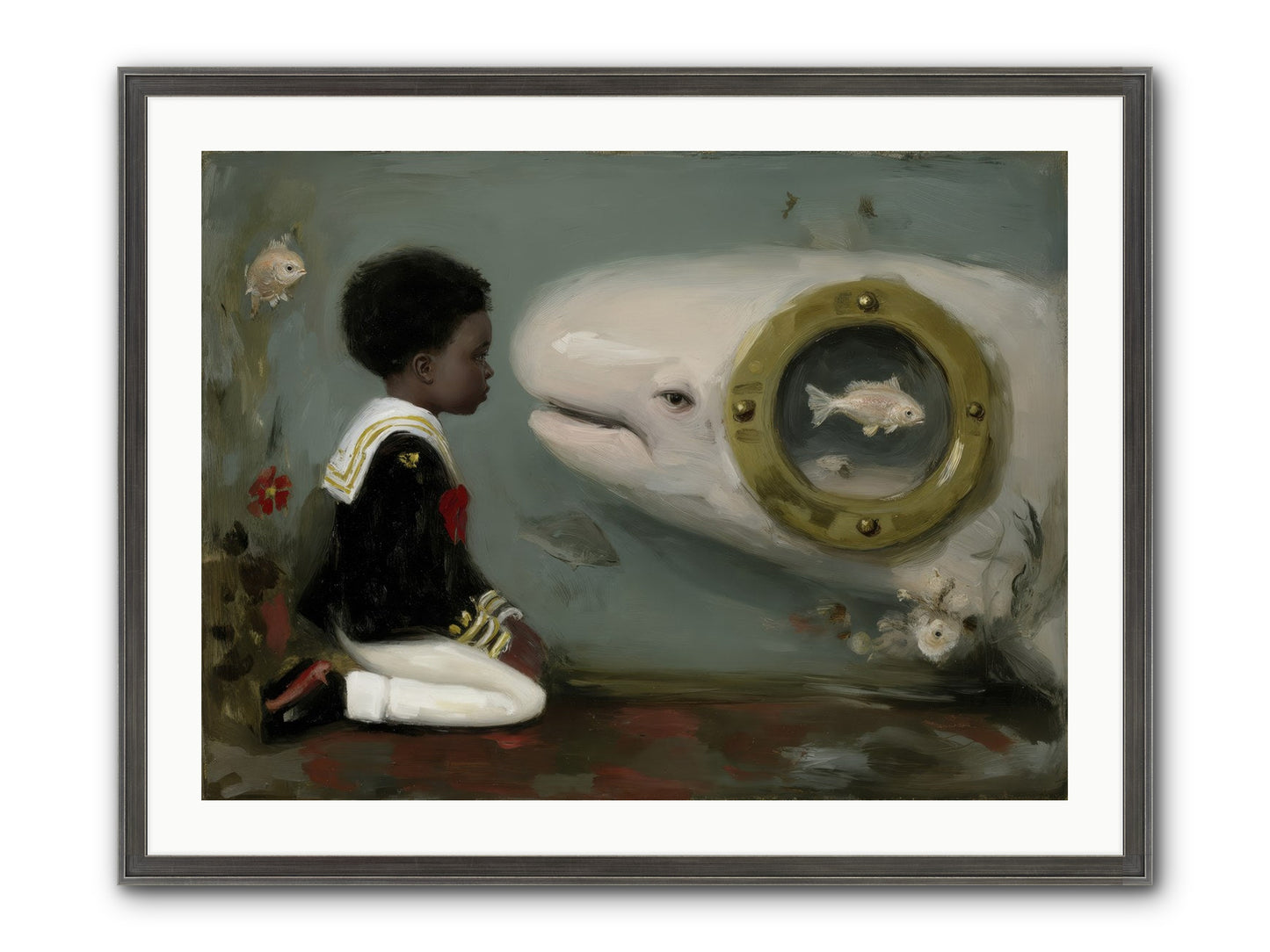 The Revelation Framed Print - Slimwoods Black/Silver 32x24