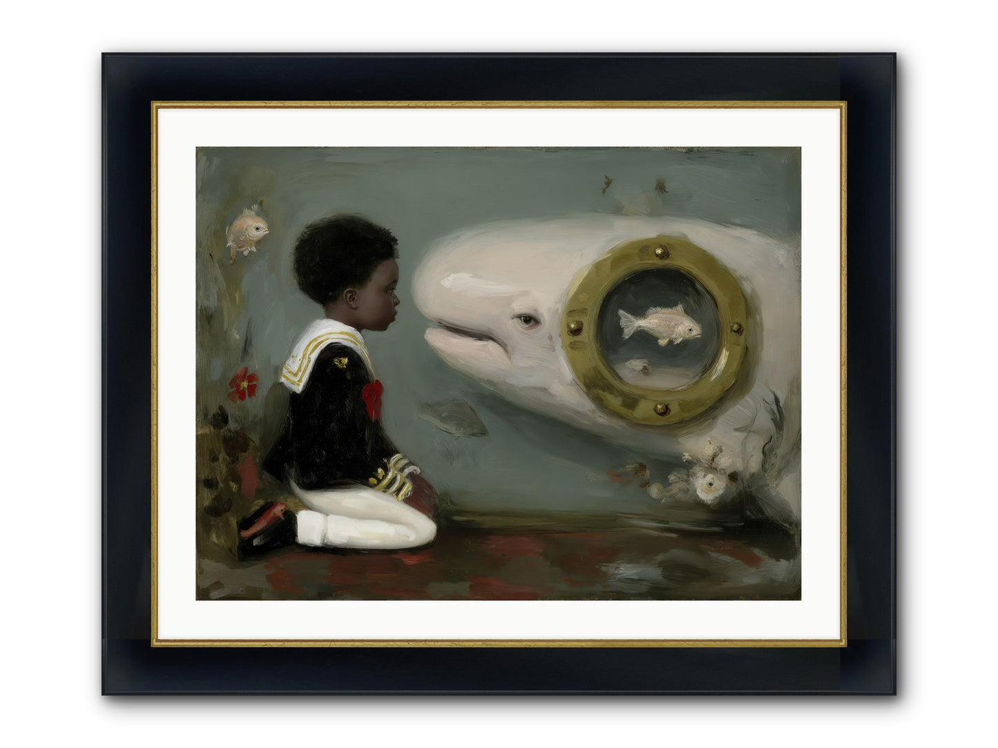 The Revelation Framed Print - Wide Black w/Gold 32x24