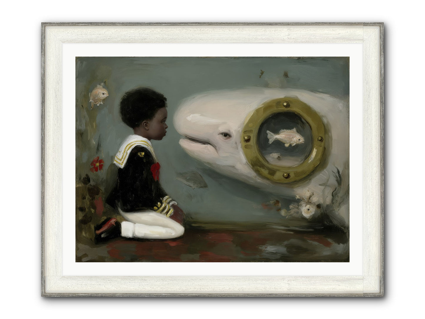 The Revelation Framed Print - Driftwood White 40x30