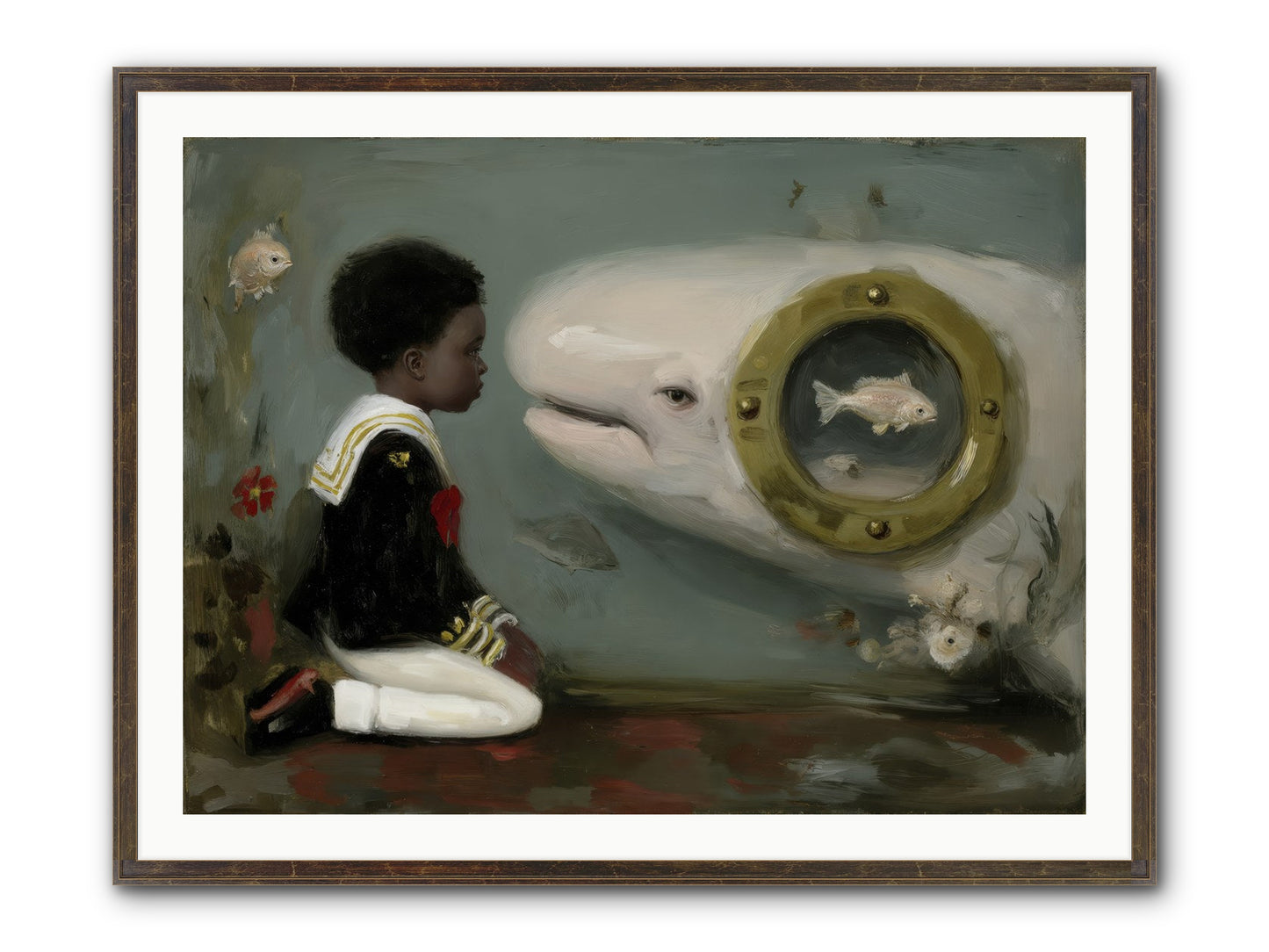The Revelation Framed Print - Slimwoods Black/Gold 40x30