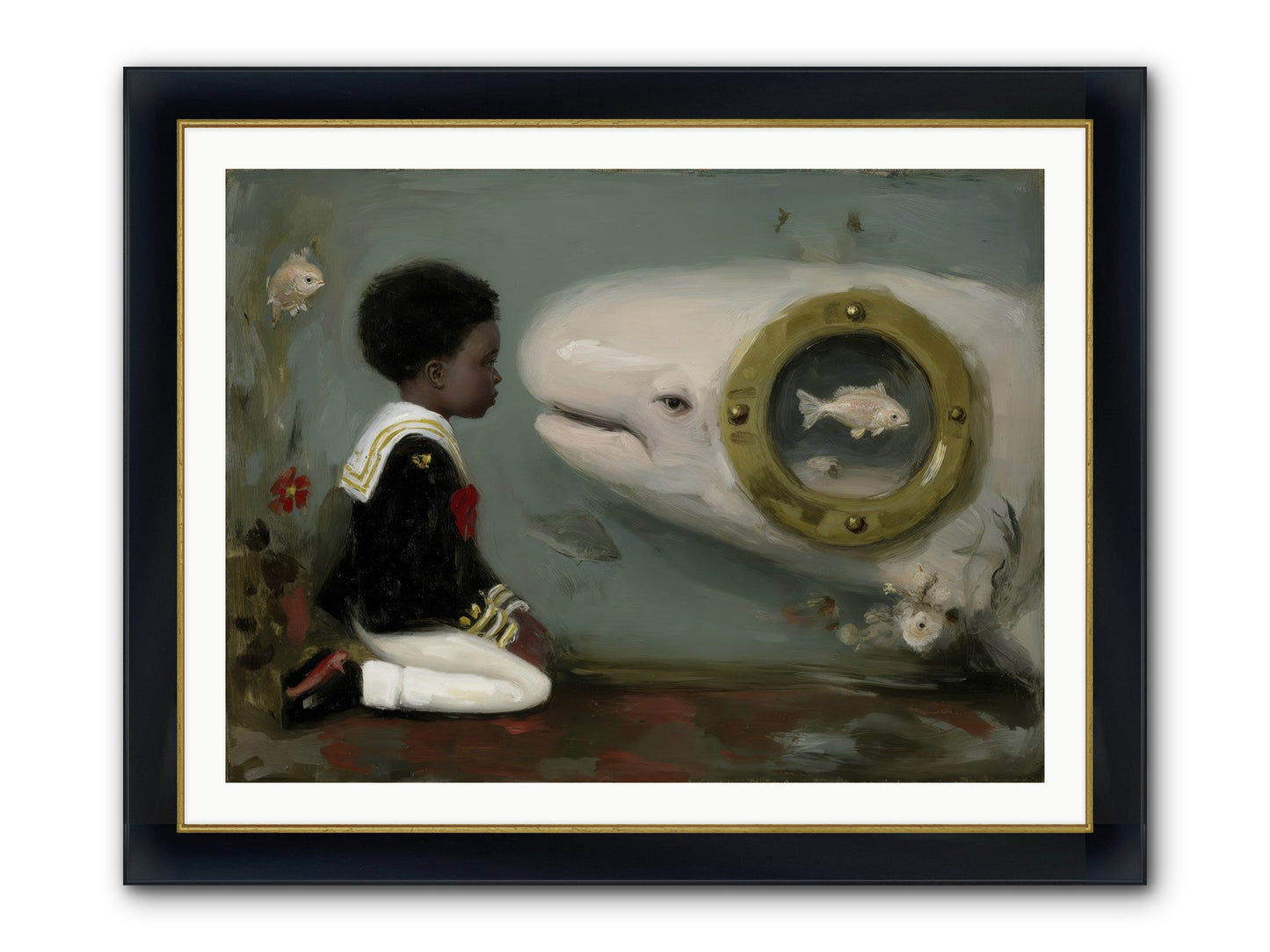 The Revelation Framed Print - Wide Black w/Gold 40x30
