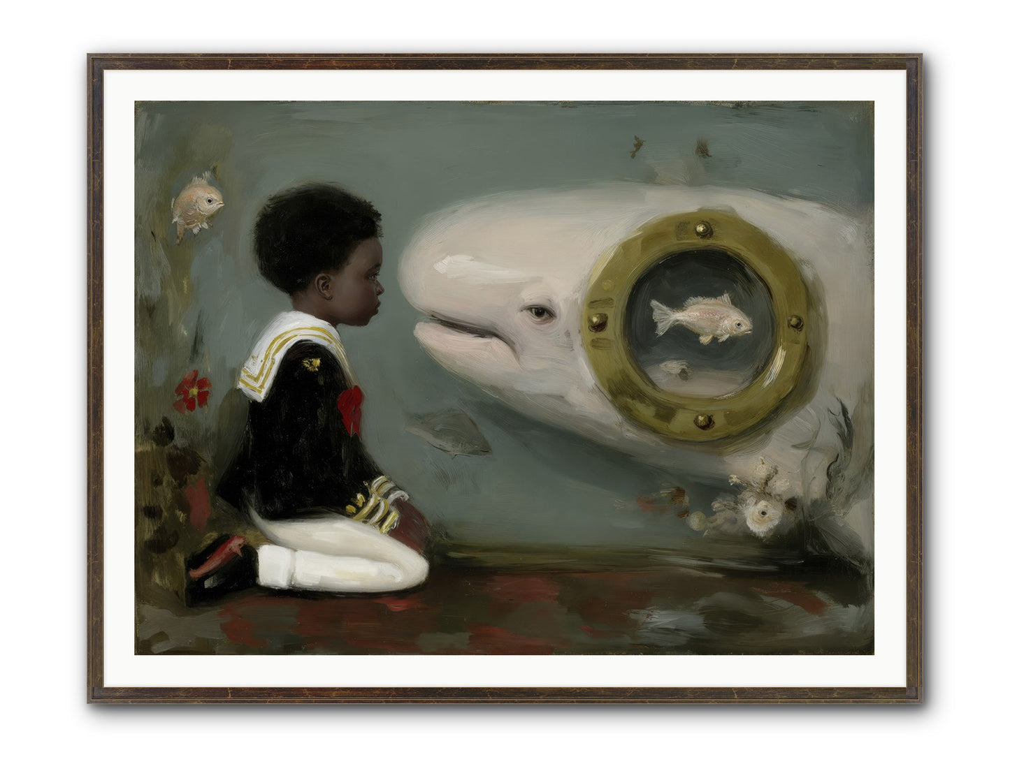 The Revelation Framed Print - Slimwoods Black/Gold 48x36