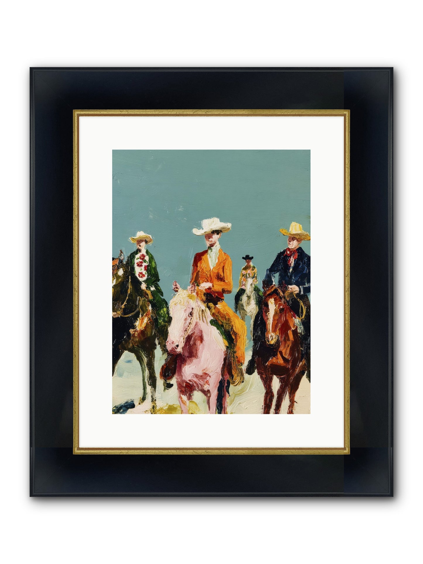 The Rhythm We Don't Name Framed Print - Wide Black w/Gold 12x16