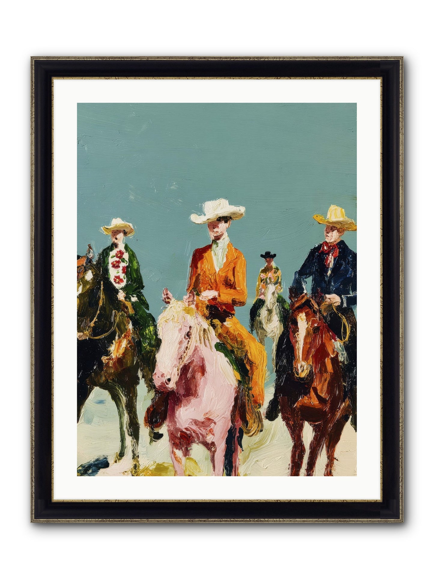 The Rhythm We Don't Name Framed Print - Black & Gold 24x32
