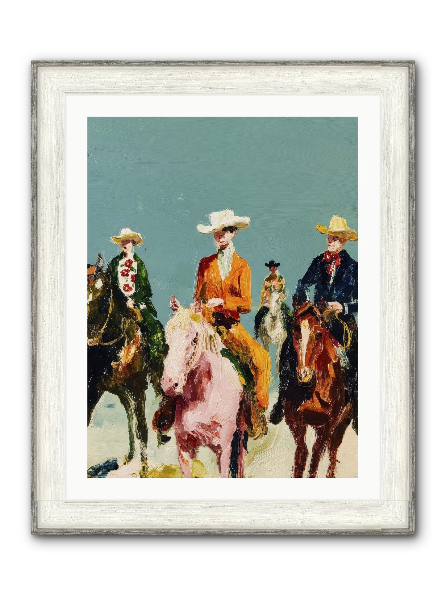 The Rhythm We Don't Name Framed Print - Driftwood White 24x32